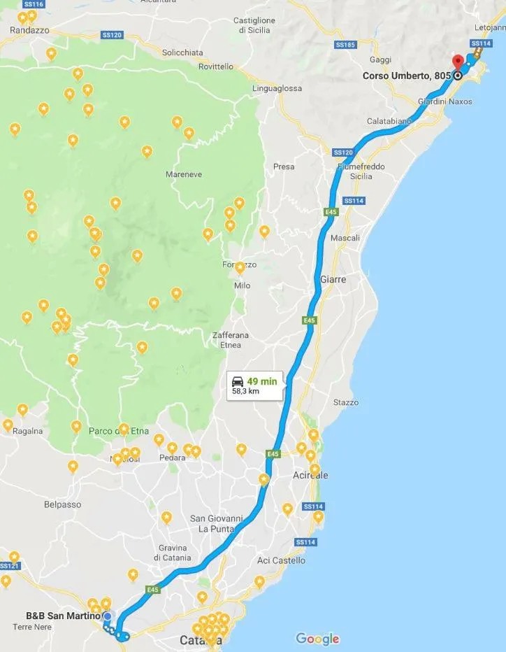 Floor plan in B&B San Martino
