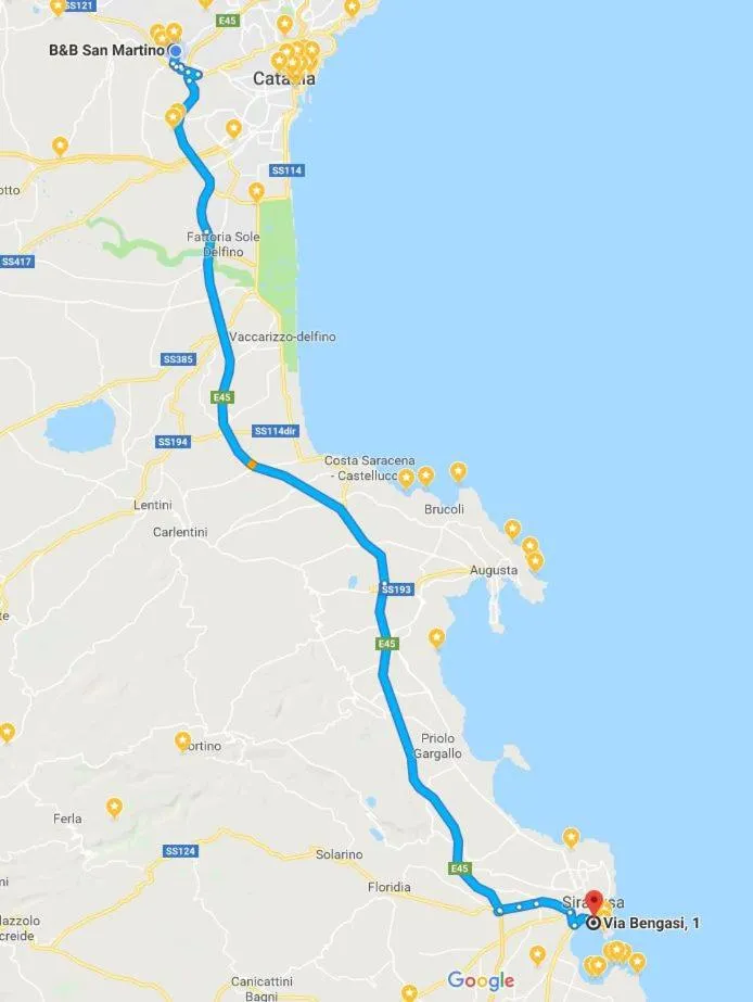 Floor plan in B&B San Martino