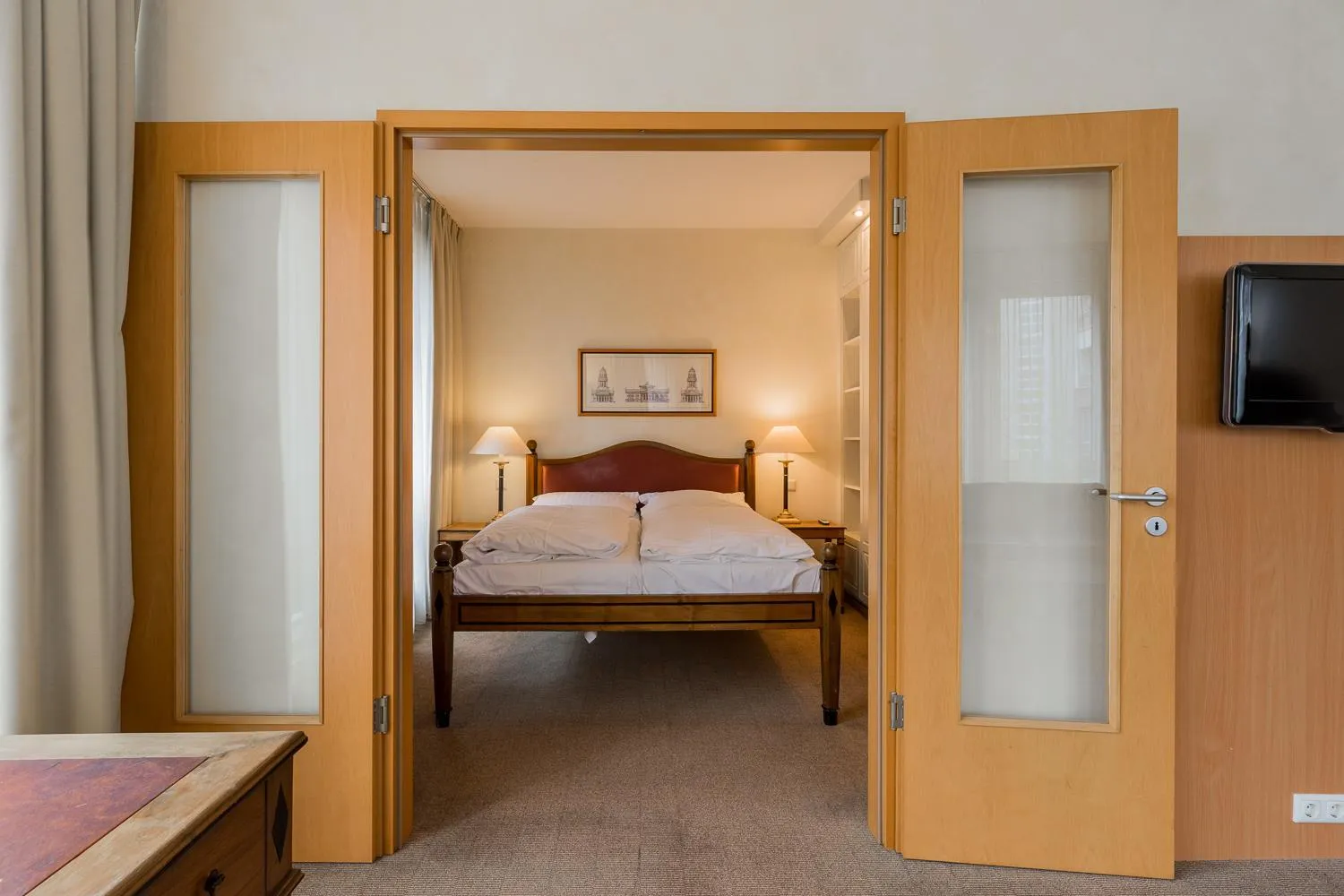 Bed in Apartmenthaus Berlin Mitte