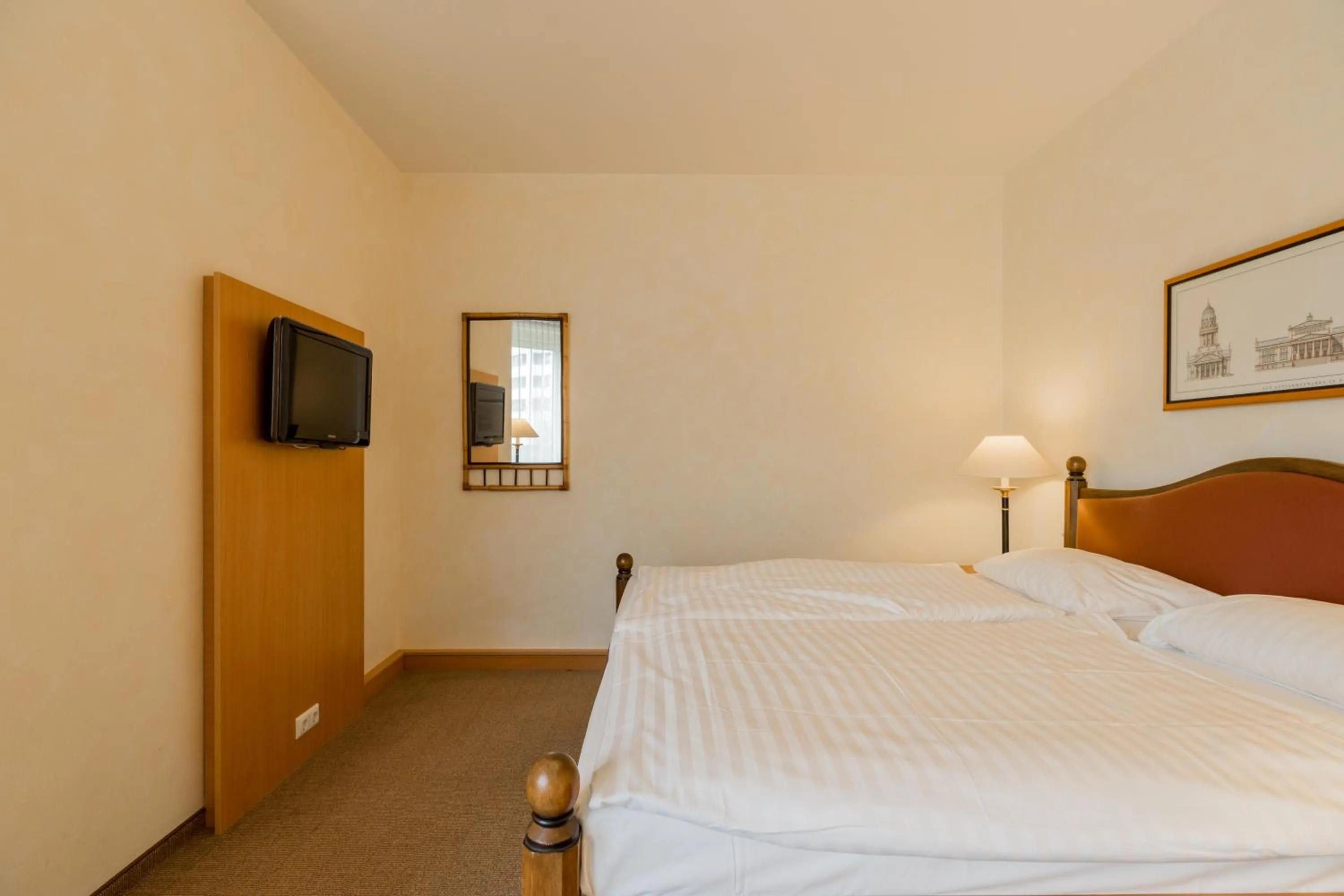 Bed in Apartmenthaus Berlin Mitte