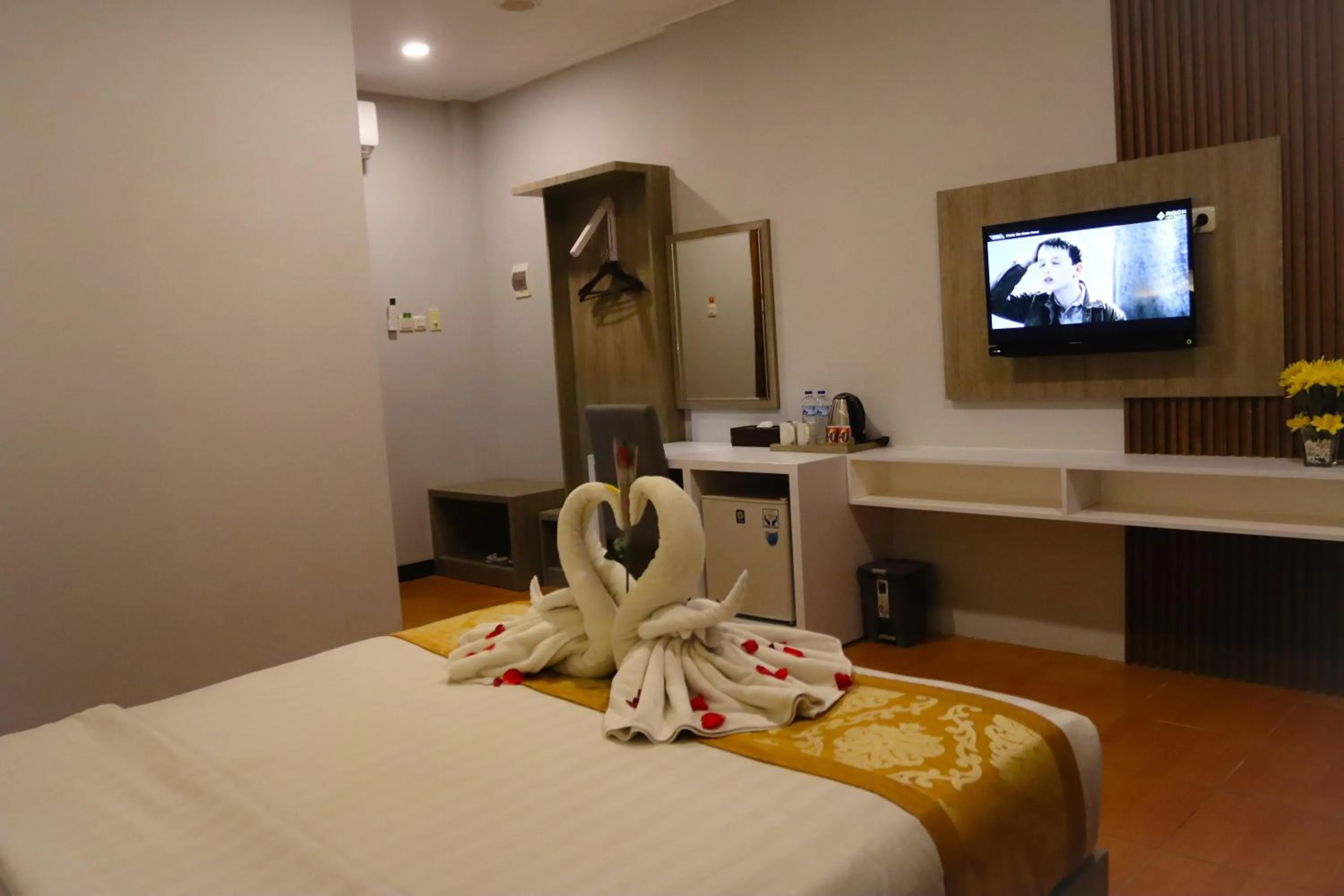 Property building, Bed in Front One HK Resort Simpang Lima