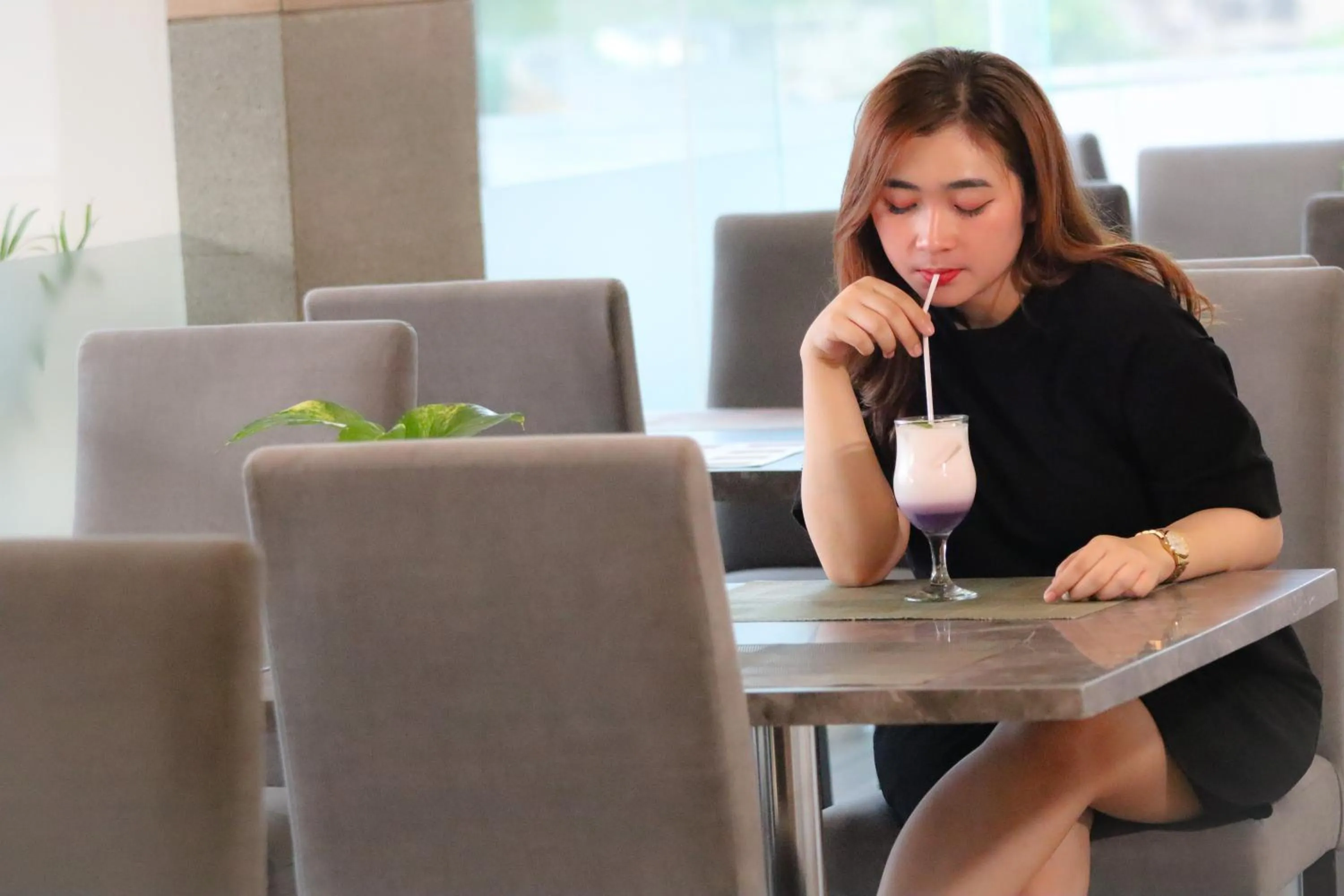 People in Front One HK Resort Simpang Lima