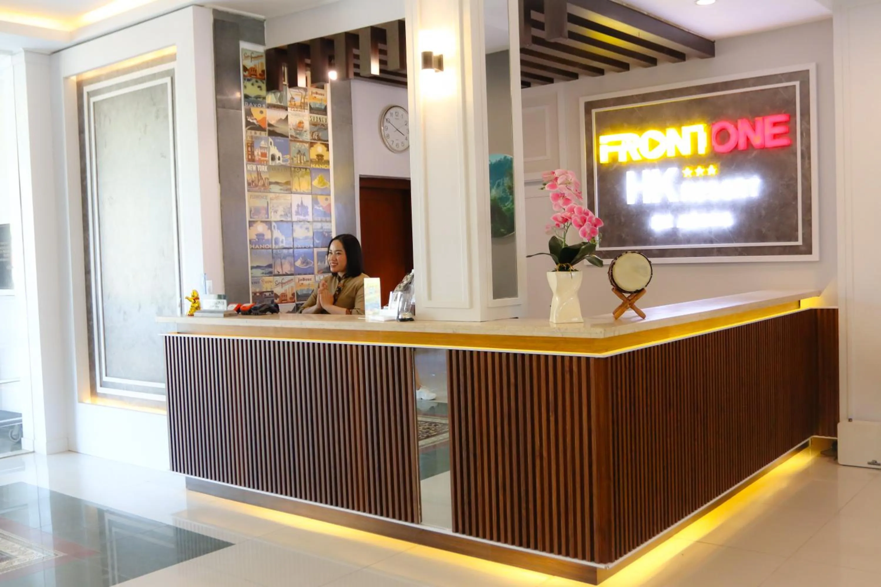 People in Front One HK Resort Simpang Lima