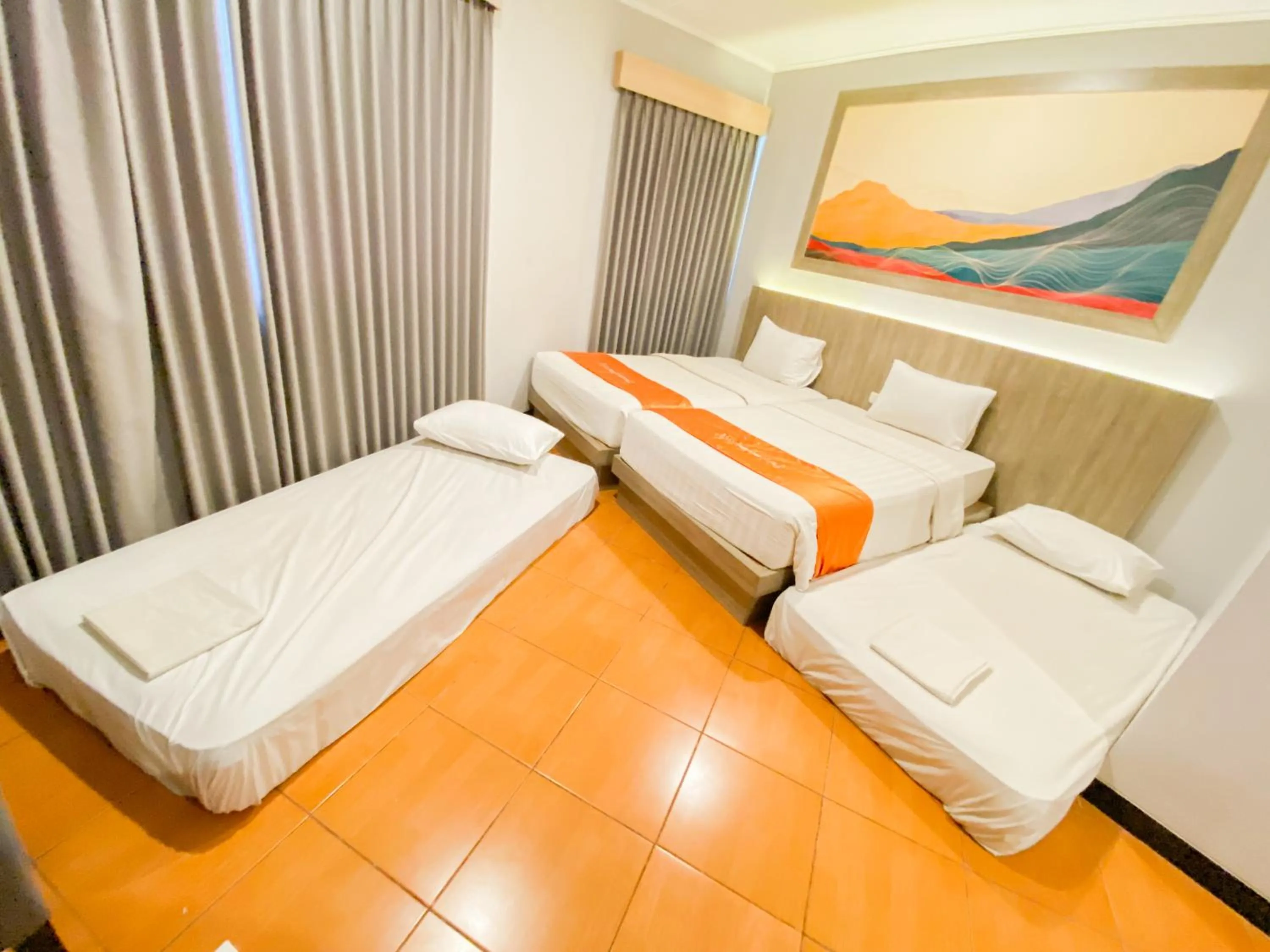 Bed in Front One HK Resort Simpang Lima