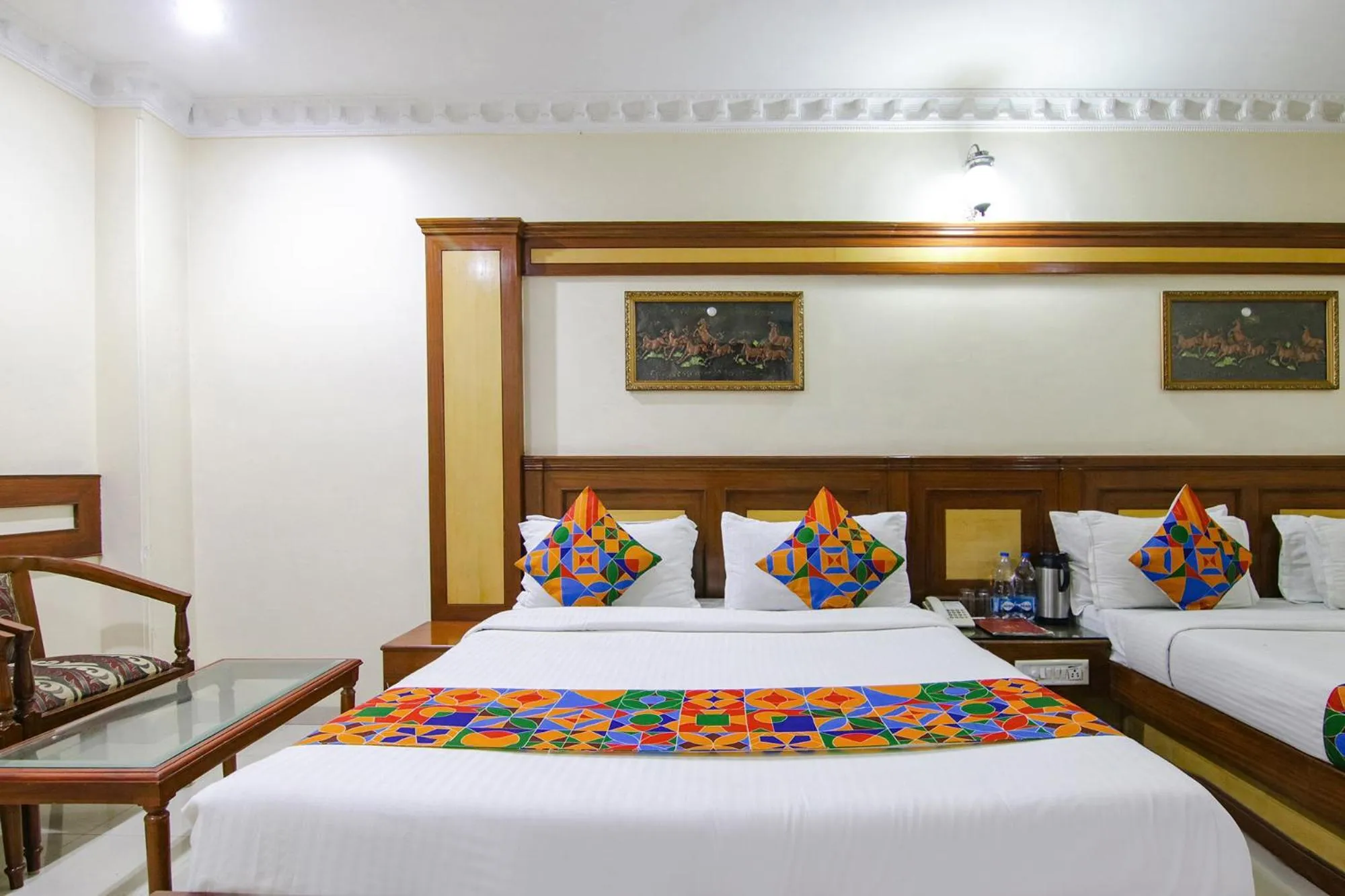 Bed in FabHotel CS Jalandhar
