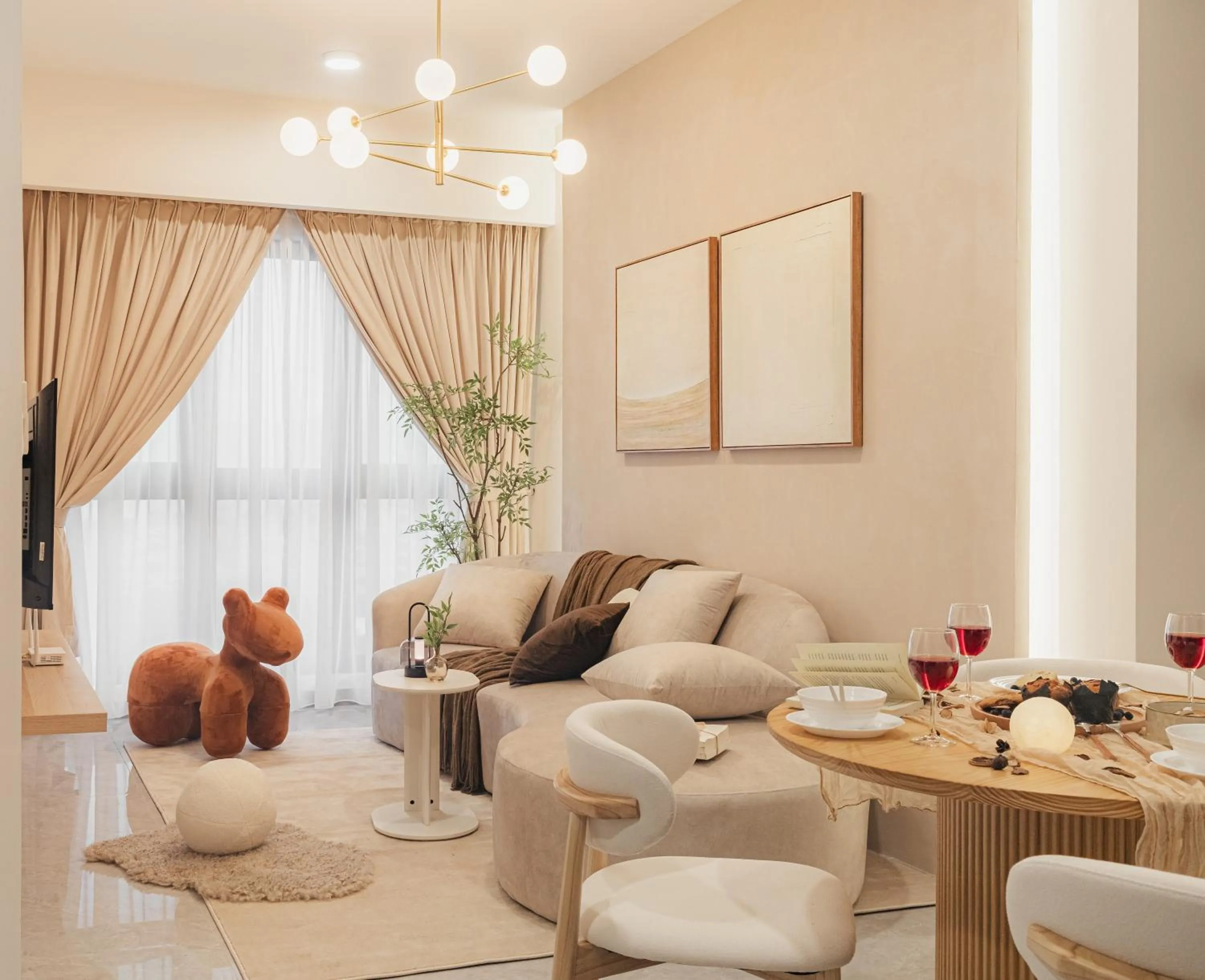 Living room in NaiBnB in Agile Bukit Bintang - 5 mins walk to TRX