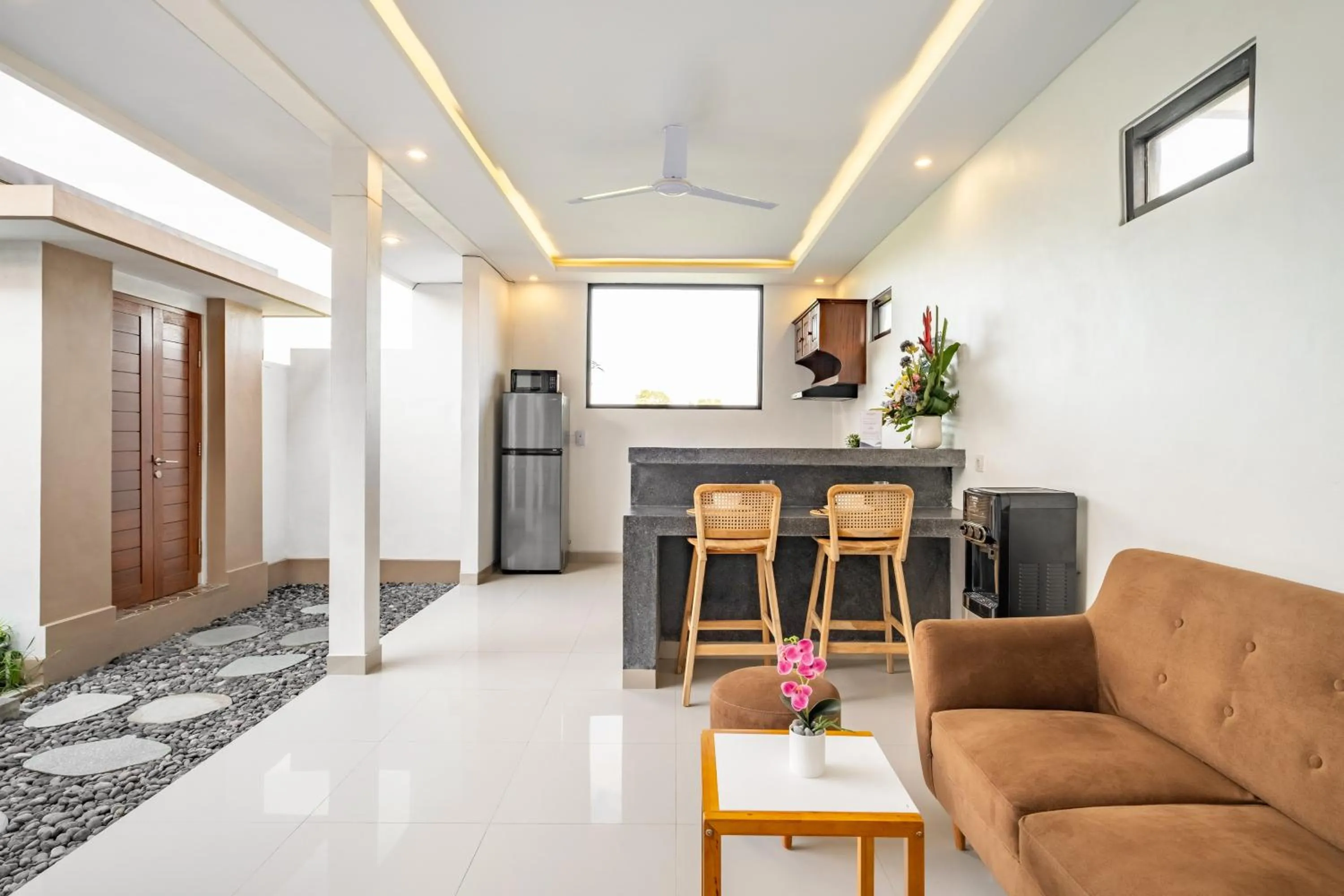 Living room in The Lavana Bliss One Villa Nyanyi Beach