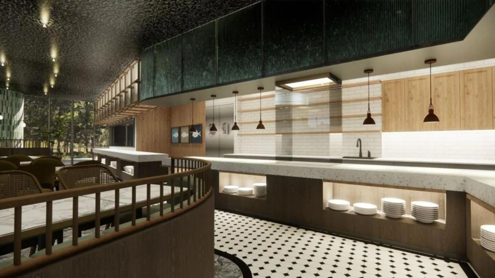 Restaurant/places to eat in Birkin International Hotel