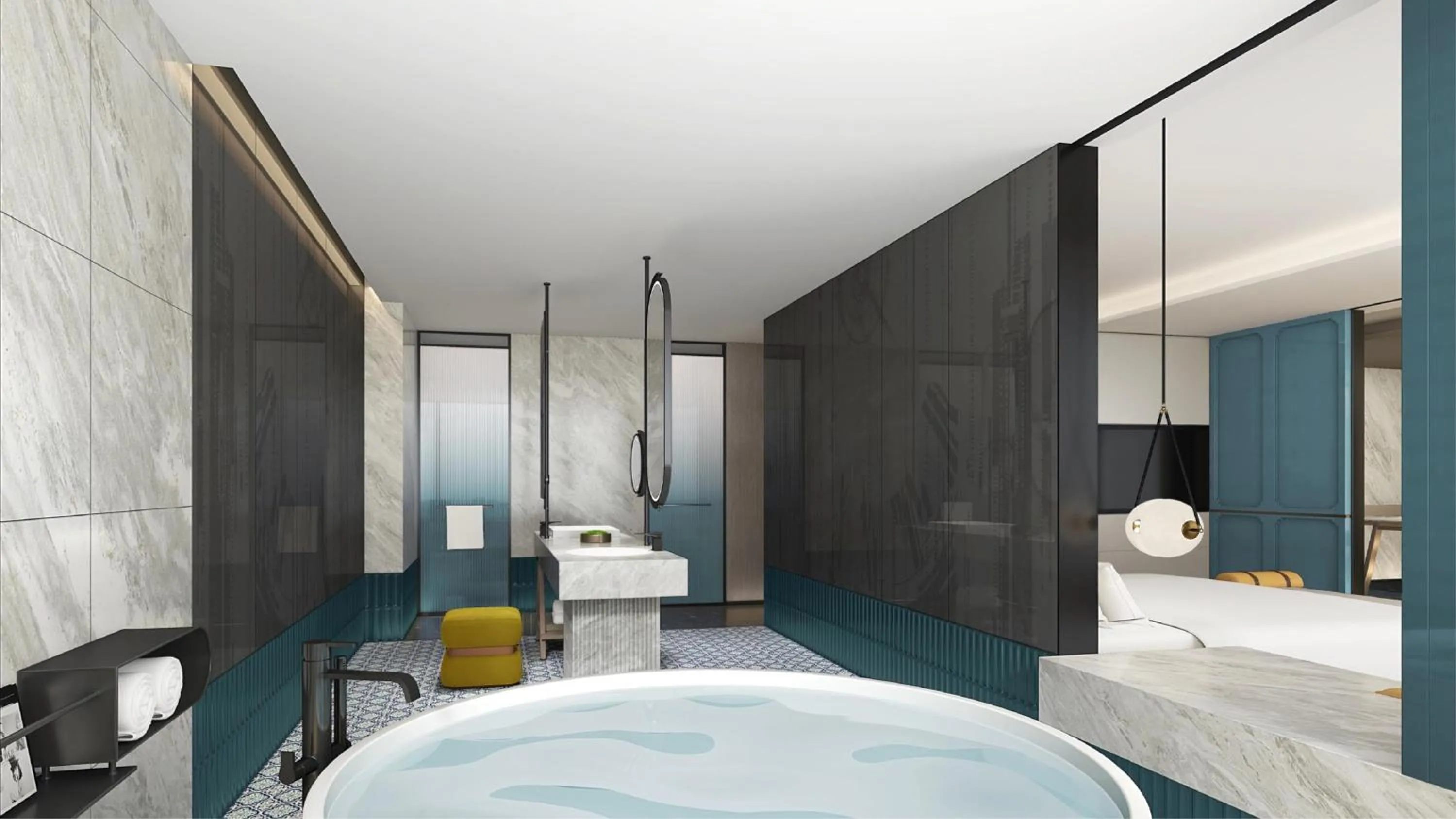 Photo of the whole room, Bed in Hotel Indigo Suzhou Jinji Lake by IHG