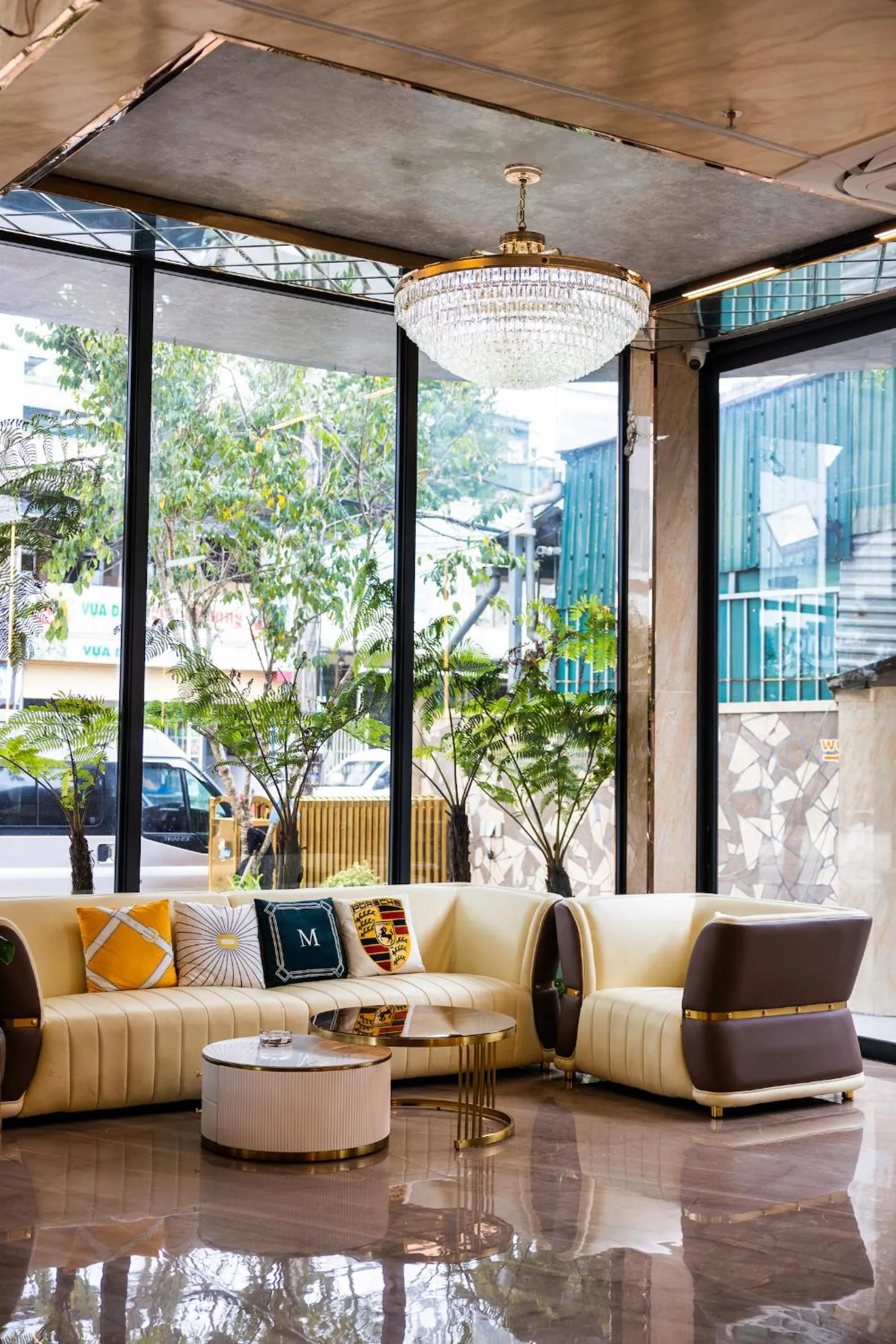 Seating area in Phuc Hai Hotel Da Lat