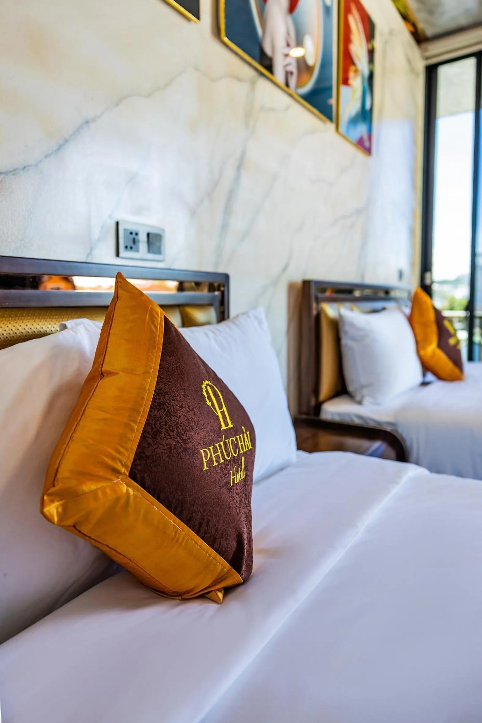 Bed in Phuc Hai Hotel Da Lat