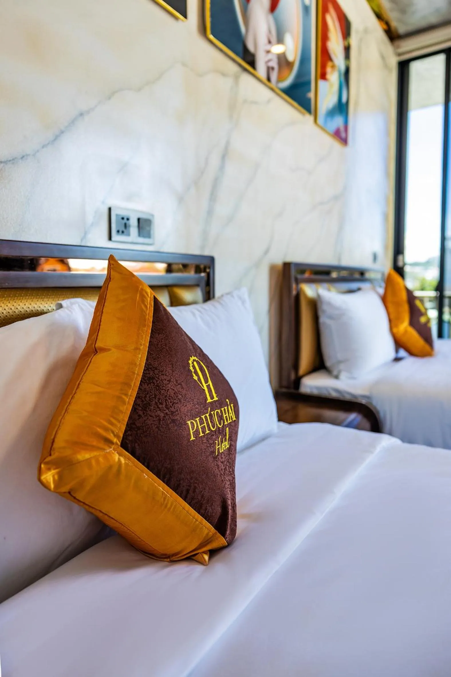 Bed in Phuc Hai Hotel Da Lat