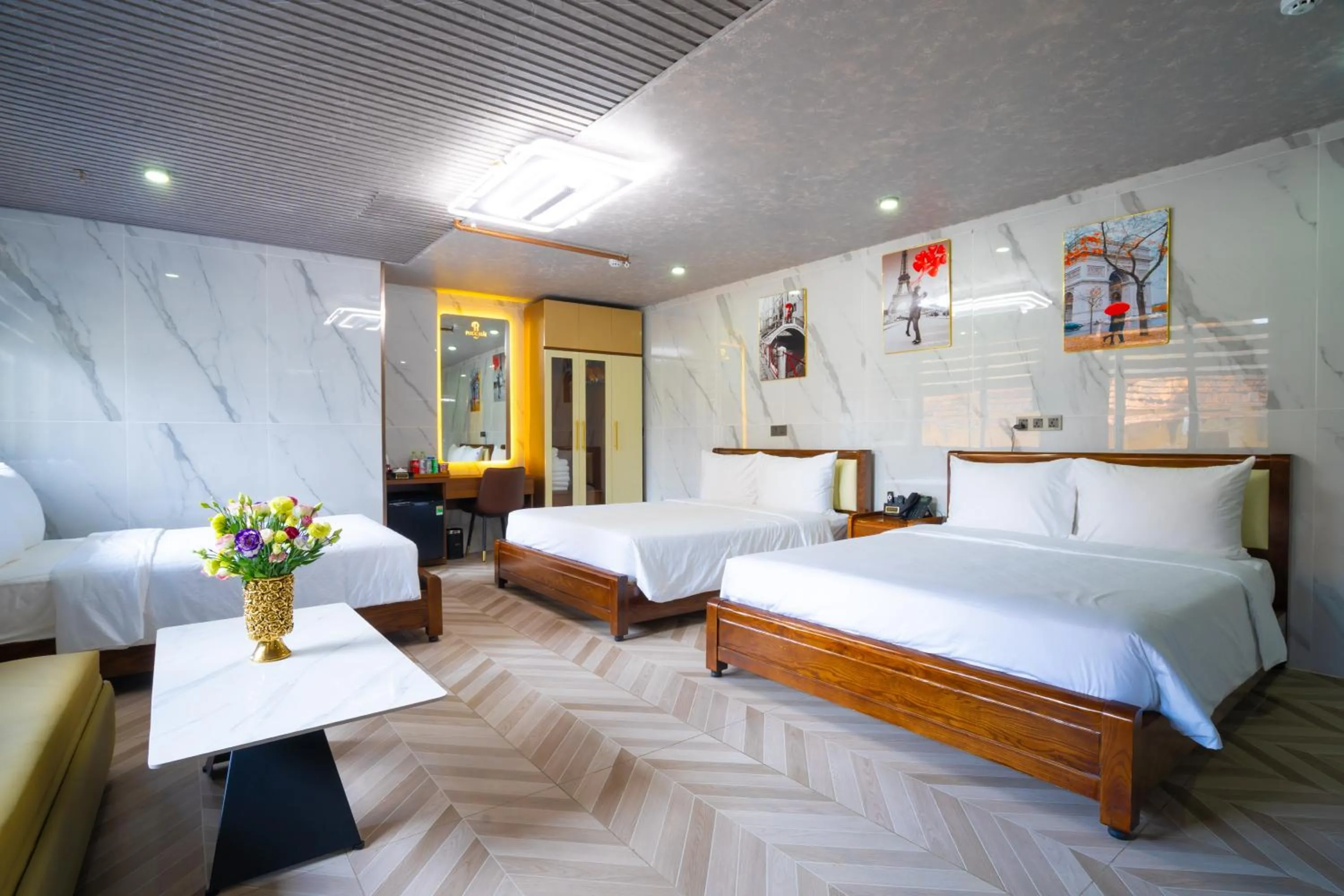 Bed in Phuc Hai Hotel Da Lat