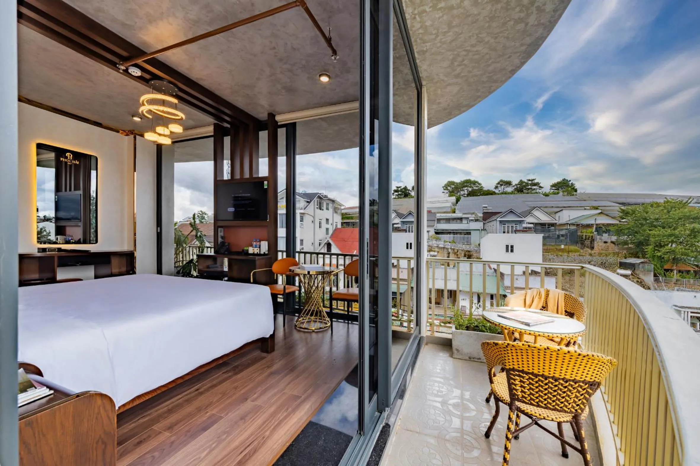 View (from property/room), Bed in Phuc Hai Hotel Da Lat