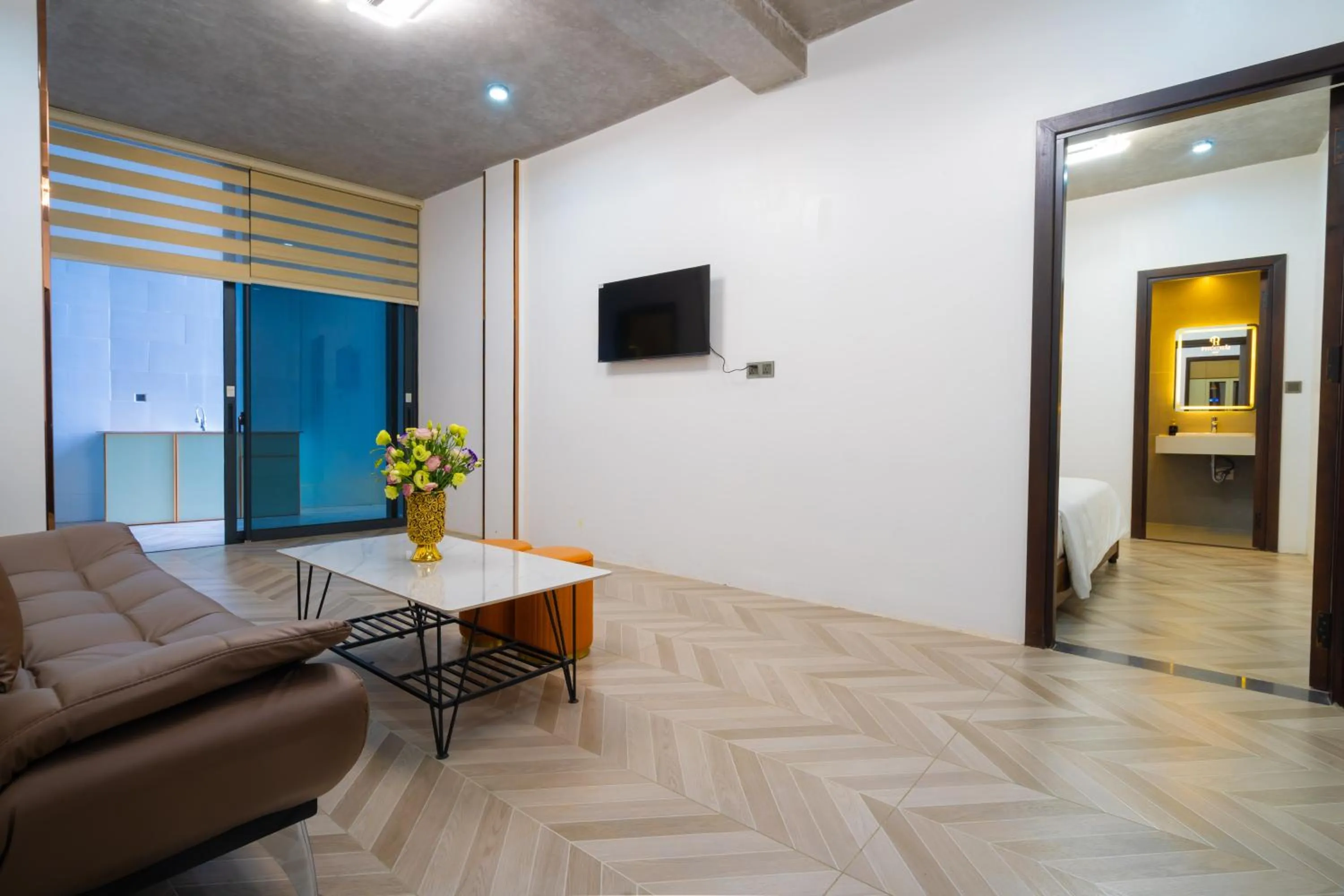 Seating area in Phuc Hai Hotel Da Lat