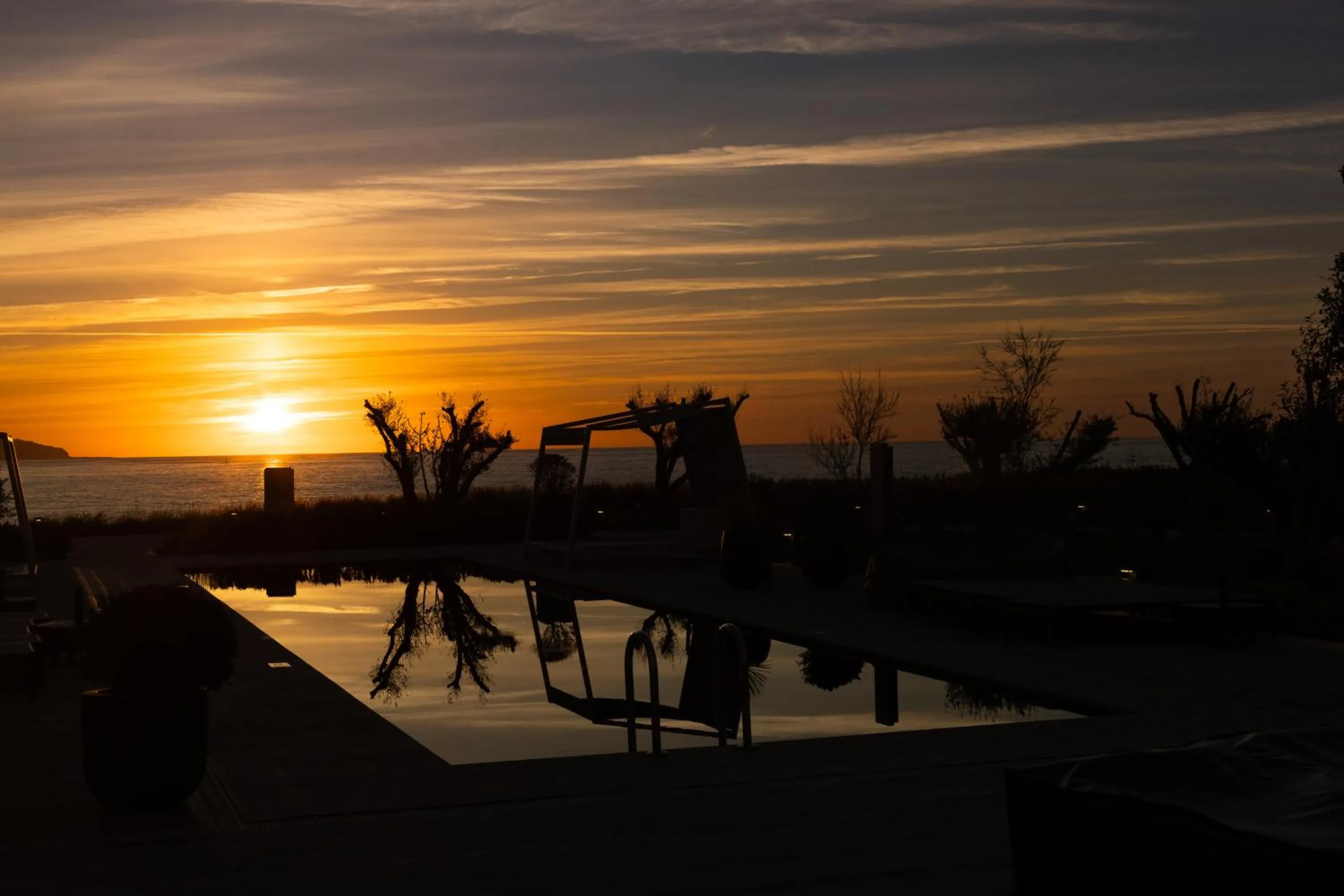 Sunset in Idou Malabata Beach and SPA