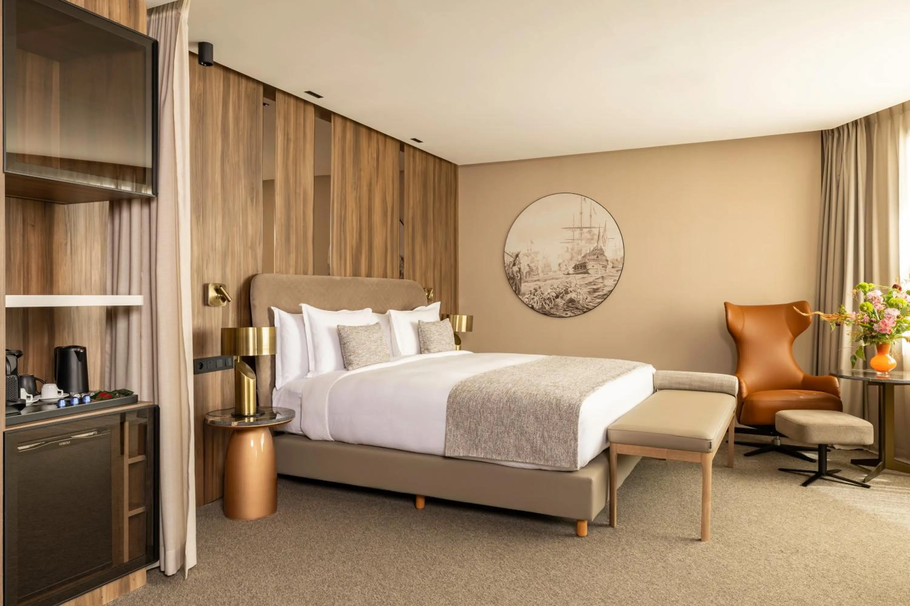 Bed in Idou Malabata Beach and SPA