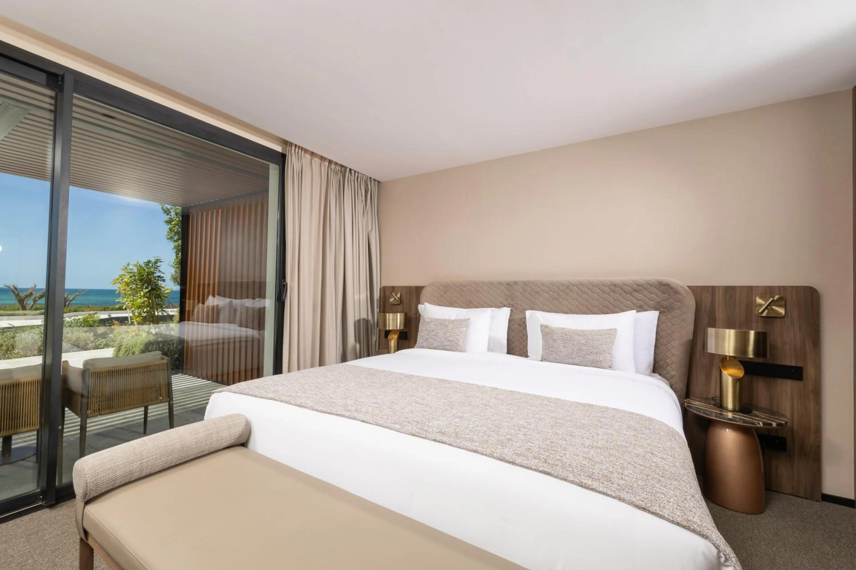 Bed in Idou Malabata Beach and SPA