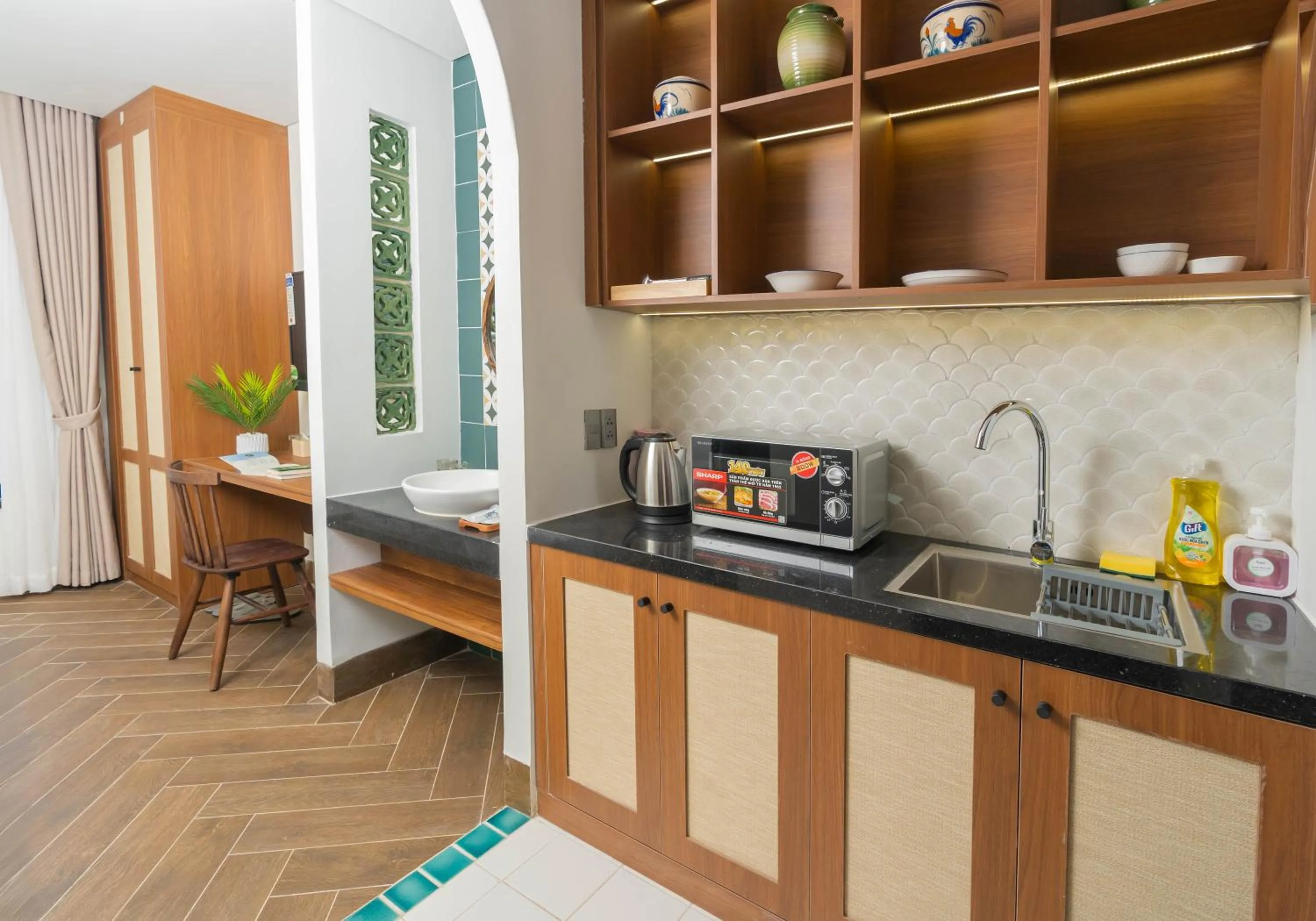 Kitchen or kitchenette in Sujet Hotel Da Nang