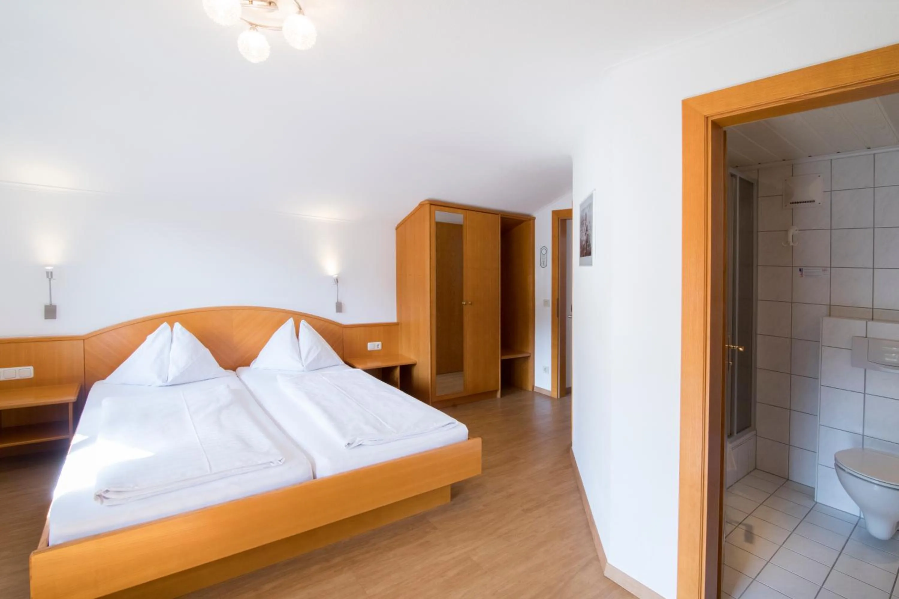 Bed in Ferienwohnungen Gabriel