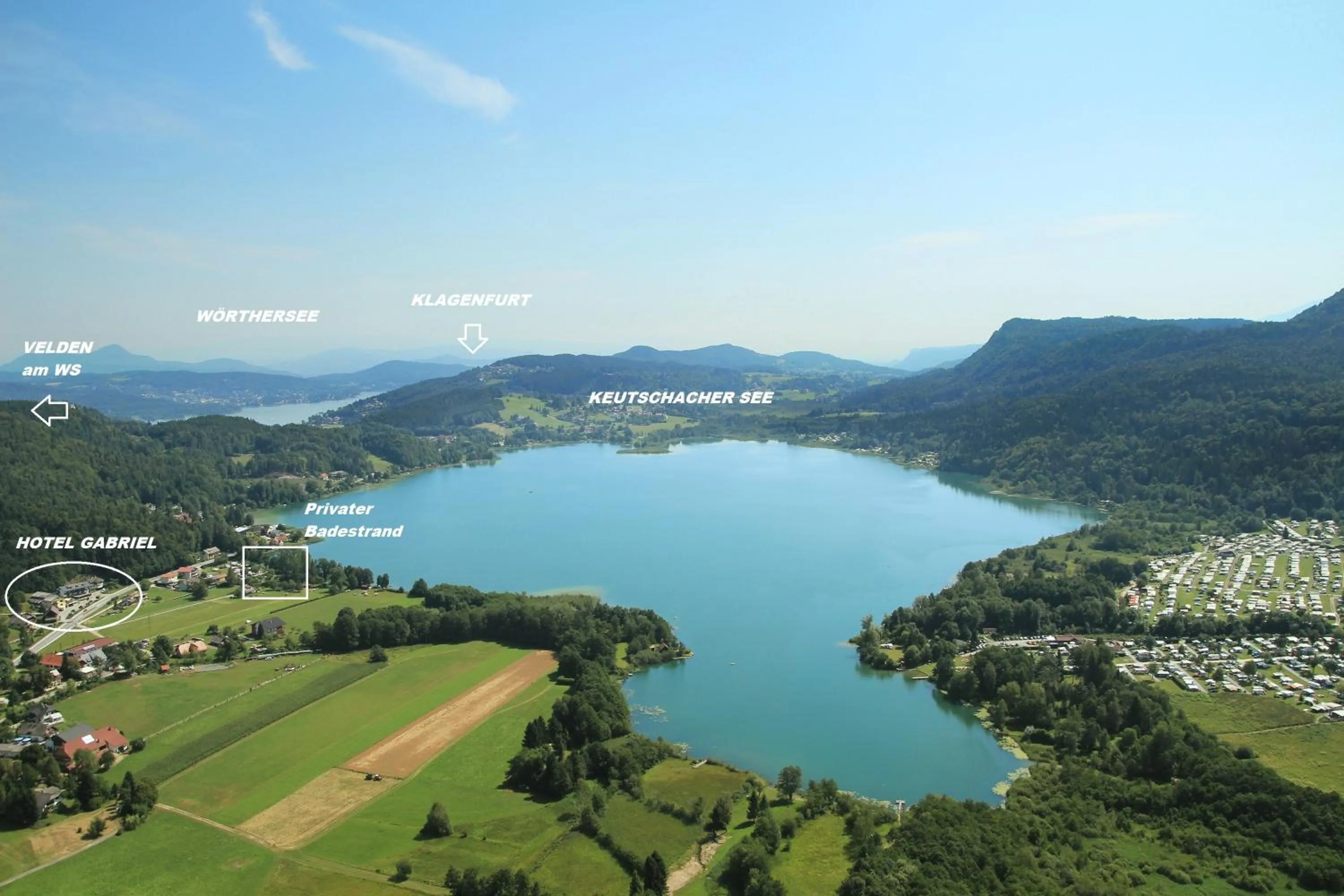 Beach in Ferienwohnungen Gabriel