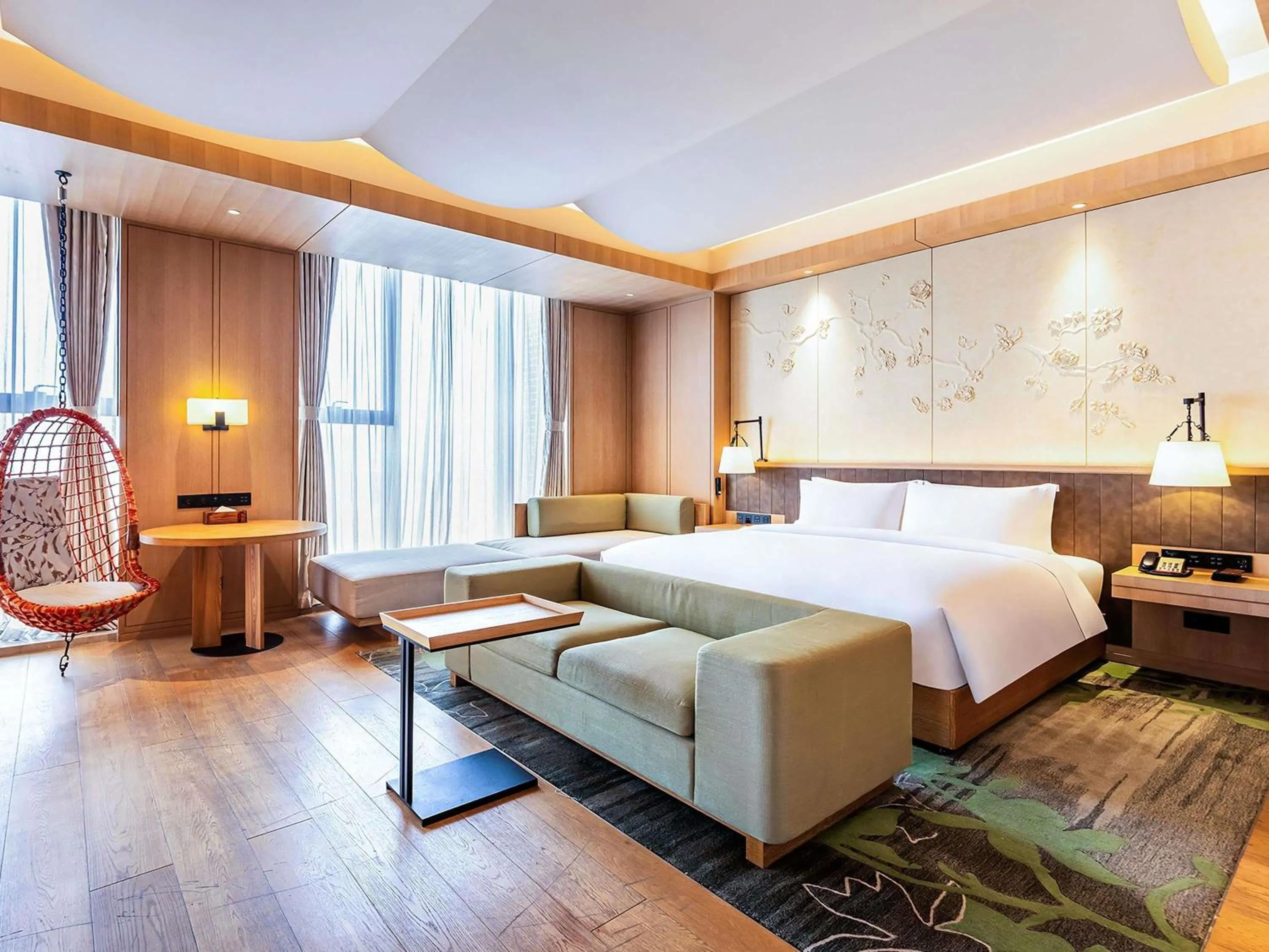 Bedroom, Bed in Swissotel Xi' an Xinxing Hot Spring