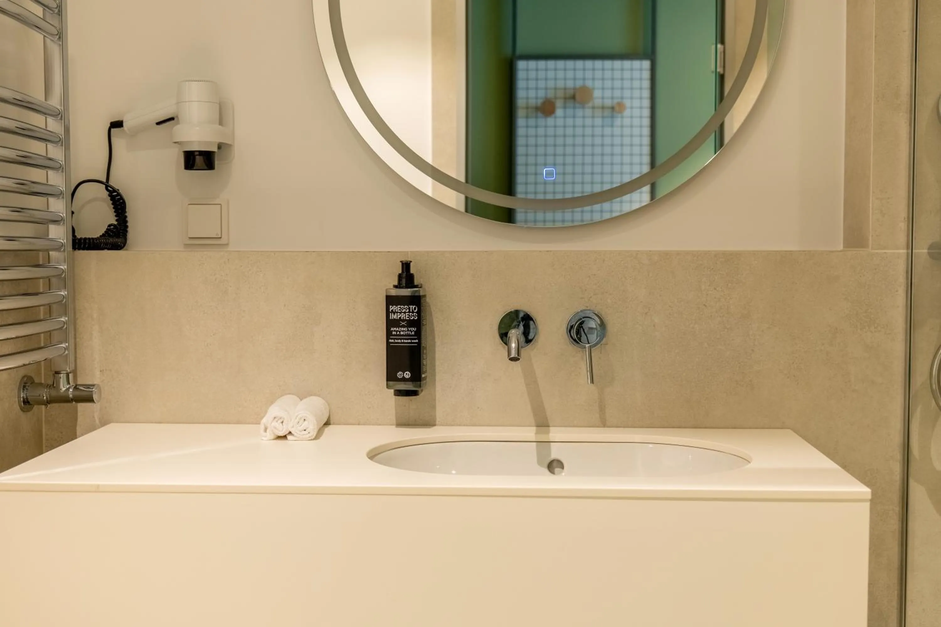 Bathroom in ibis Styles Chisinau