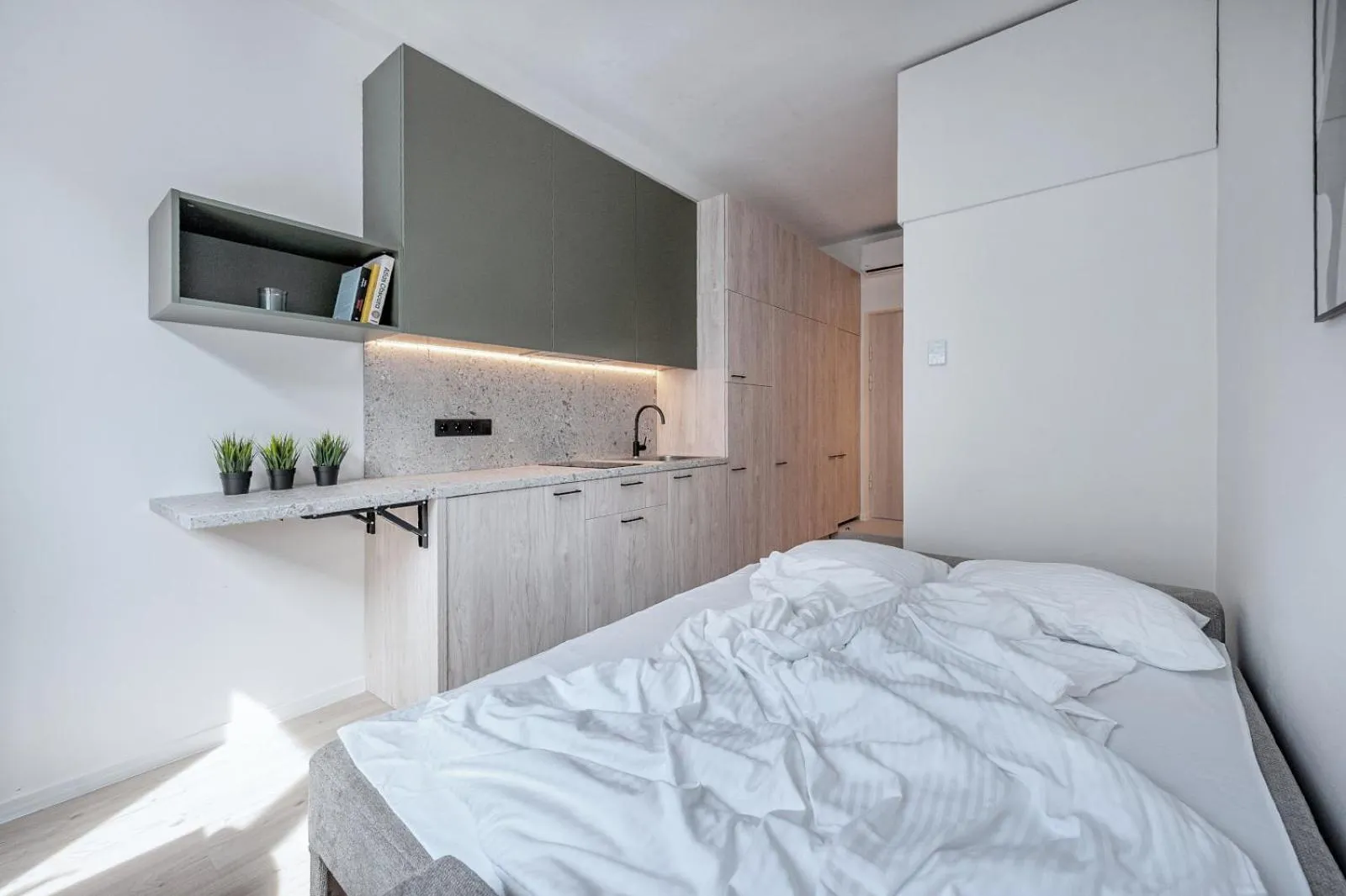 Bed in P-ONE APARTMENTS - Self Check-in