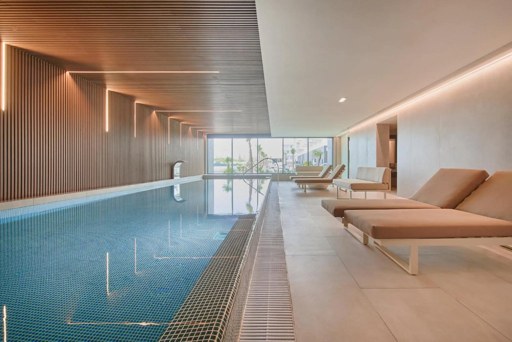 Pool view in The Editory by the Sea Lagos