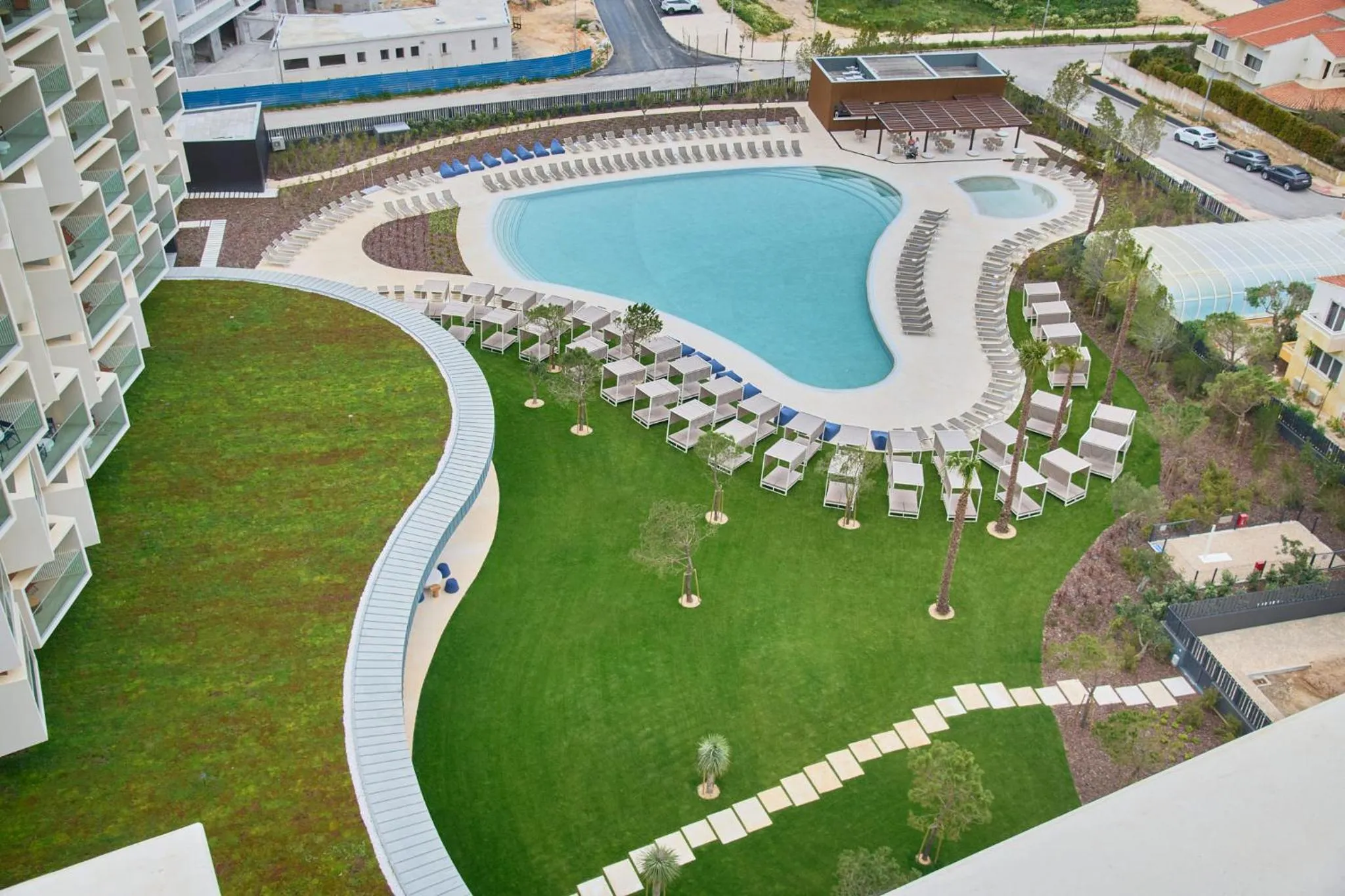 Pool view in The Editory by the Sea Lagos