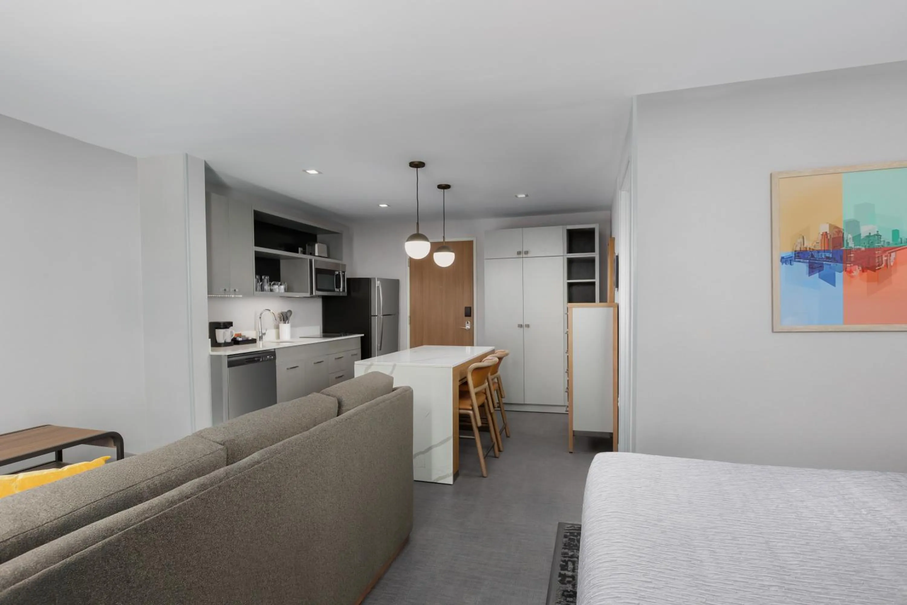 Bedroom, Bed in Homewood Suites By Hilton Newport Cincinnati