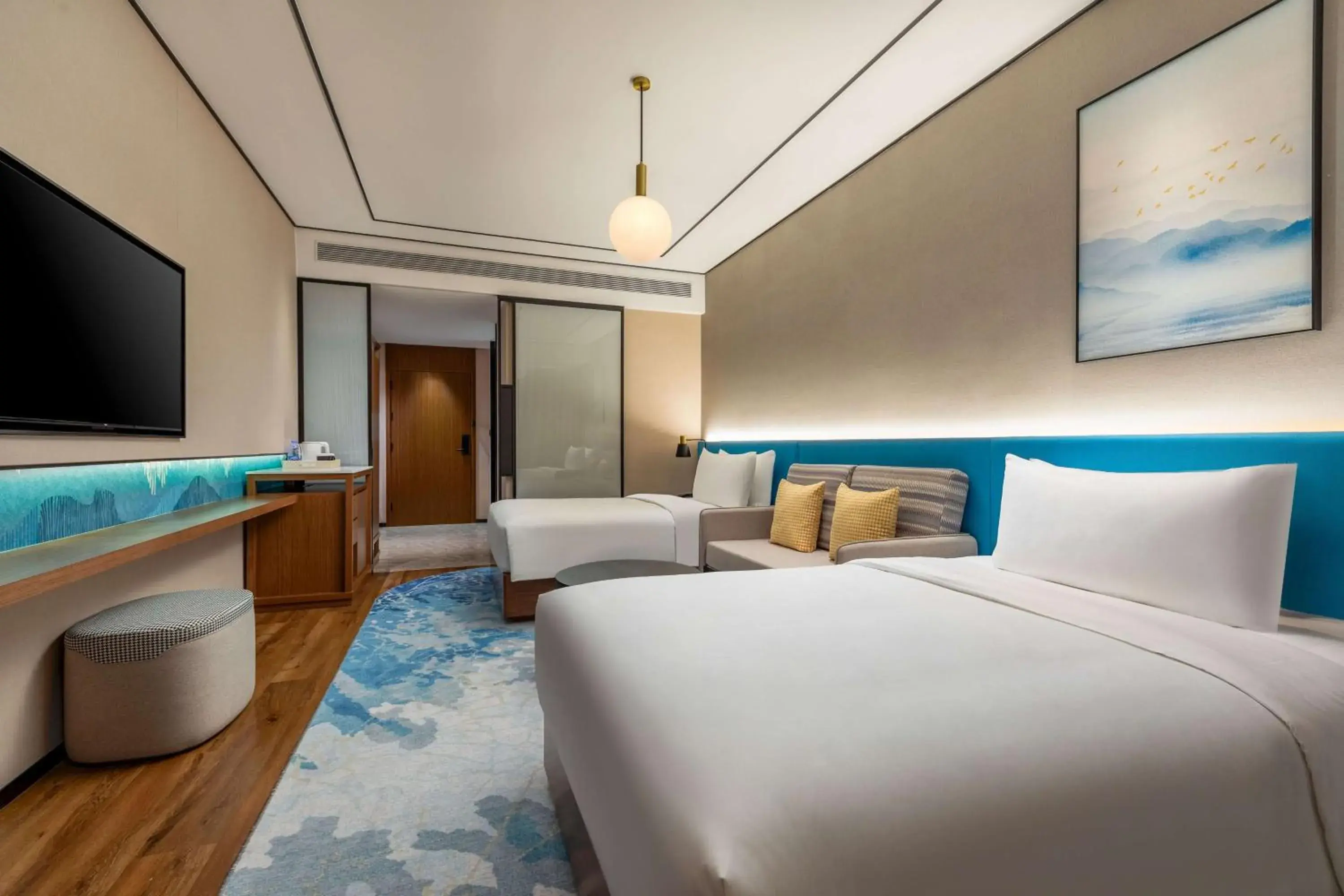 Deluxe Twin Room in Hilton Garden Inn Xingyi Wanfenglin Deluxe Twin Room in Hilton Garden Inn Xingyi Wanfenglin