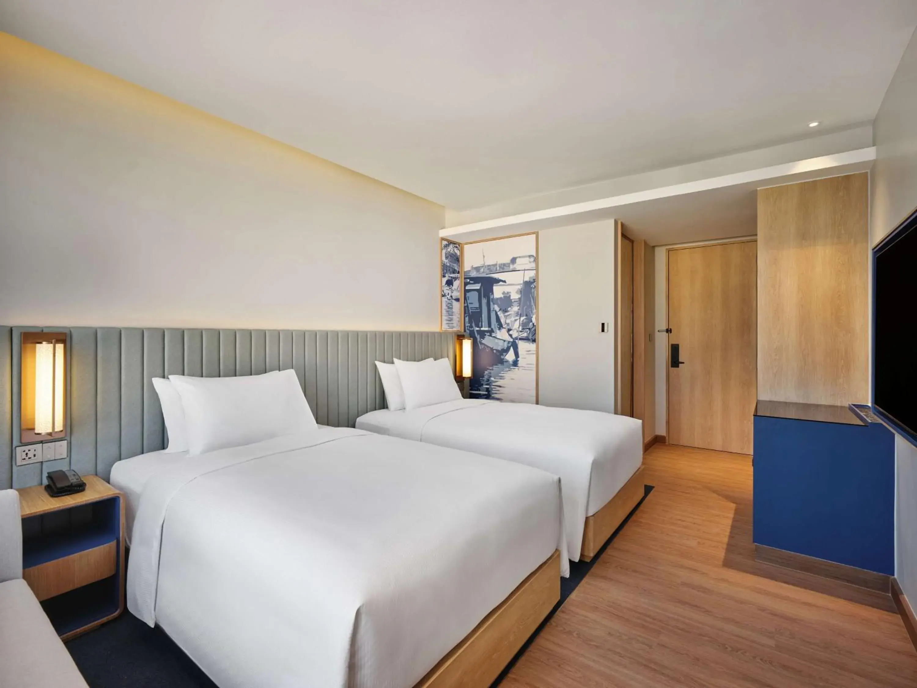 Twin Room in Hilton Garden Inn Bangkok Riverside Twin Room in Hilton Garden Inn Bangkok Riverside