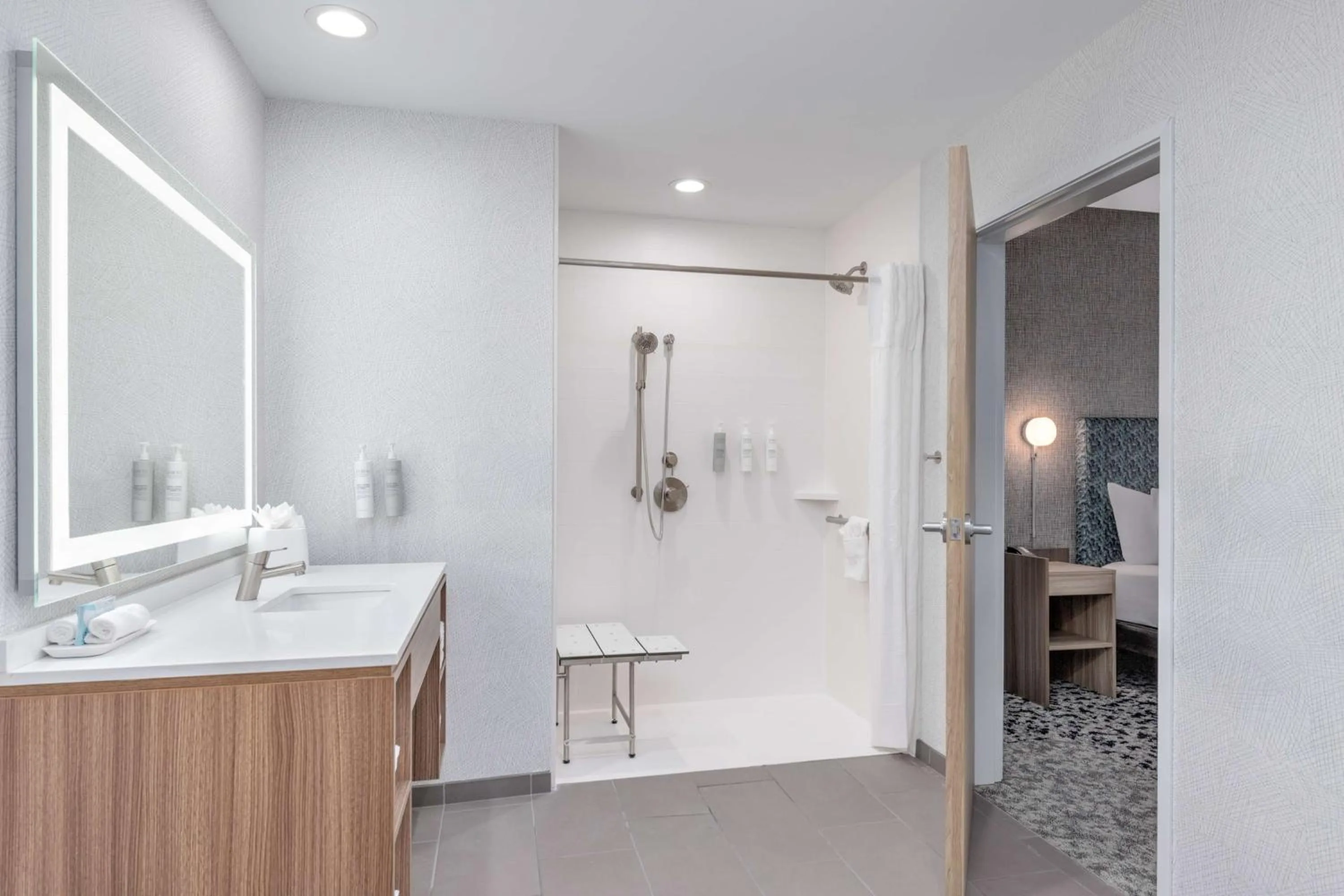 Bathroom in Home2 Suites By Hilton Dallas I-30 Cockrell Hill