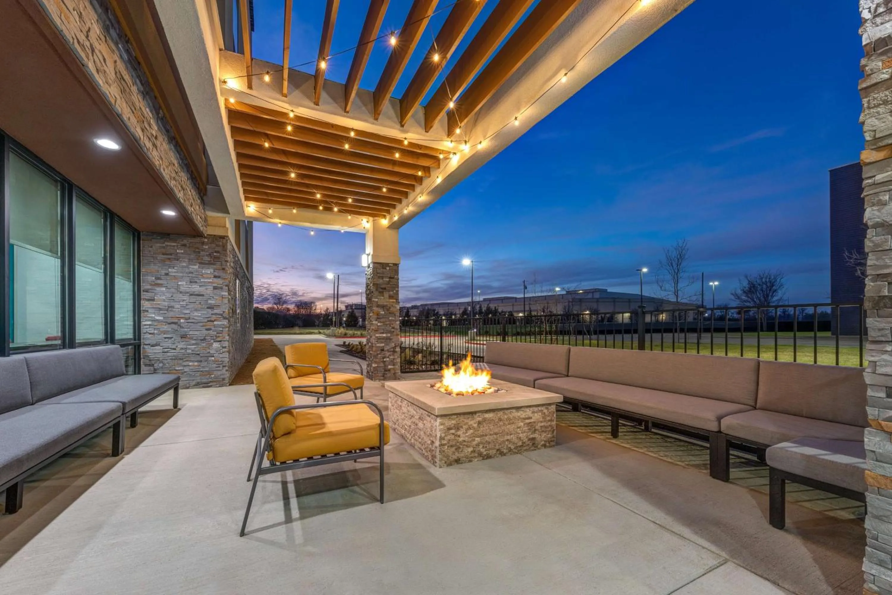 Patio in Home2 Suites By Hilton Dallas I-30 Cockrell Hill