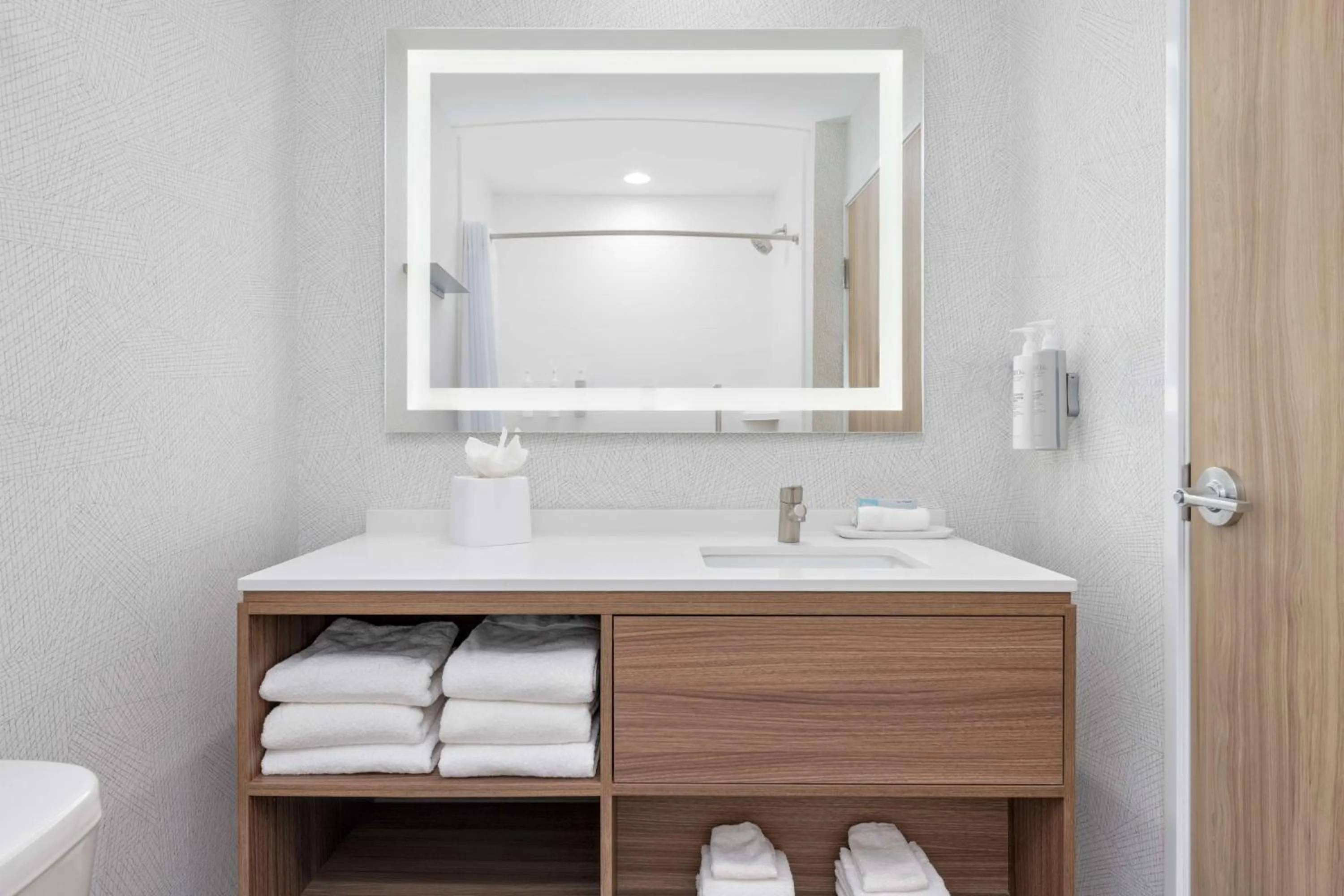 Bathroom in Home2 Suites By Hilton Dallas I-30 Cockrell Hill