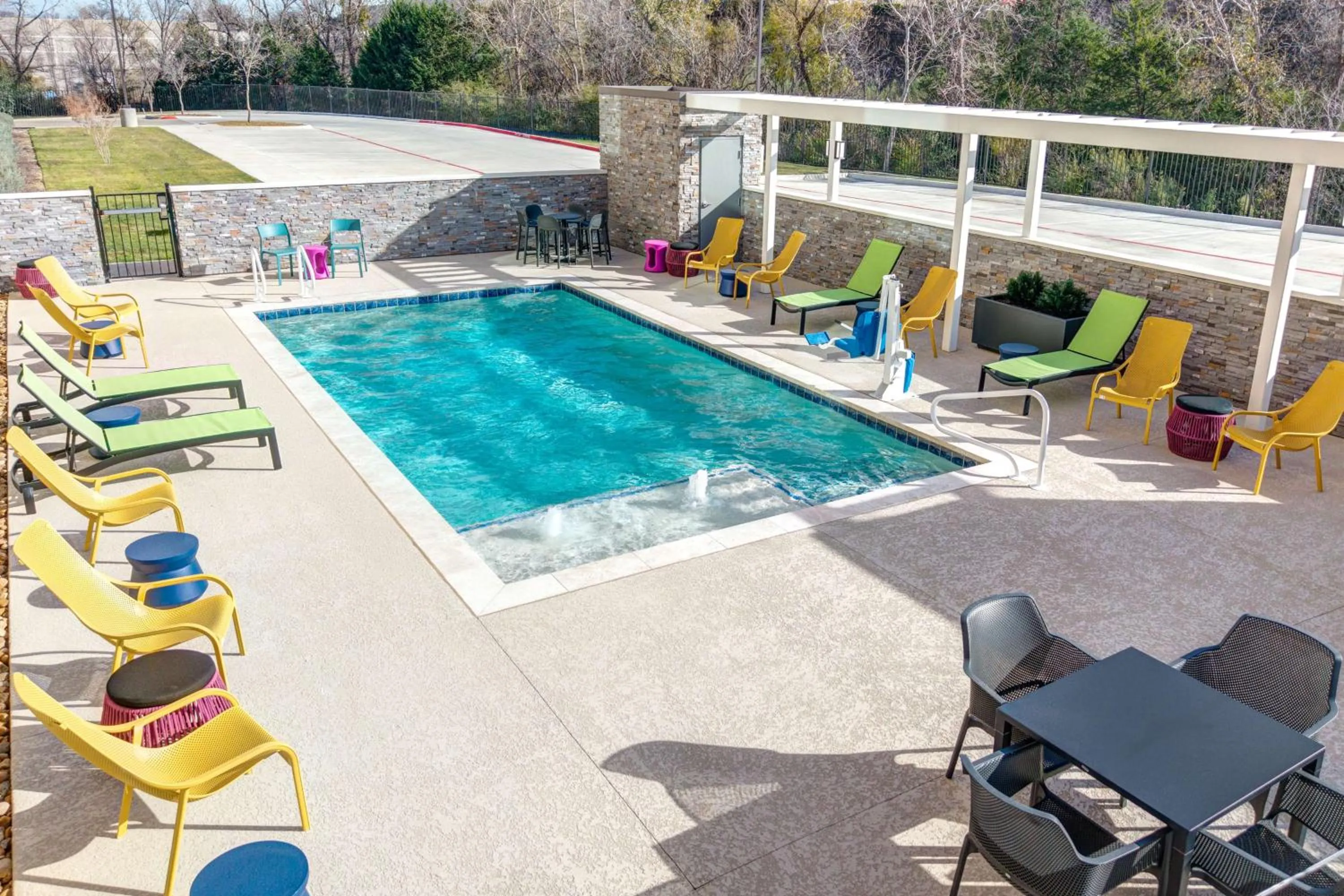 Pool view in Home2 Suites By Hilton Dallas I-30 Cockrell Hill