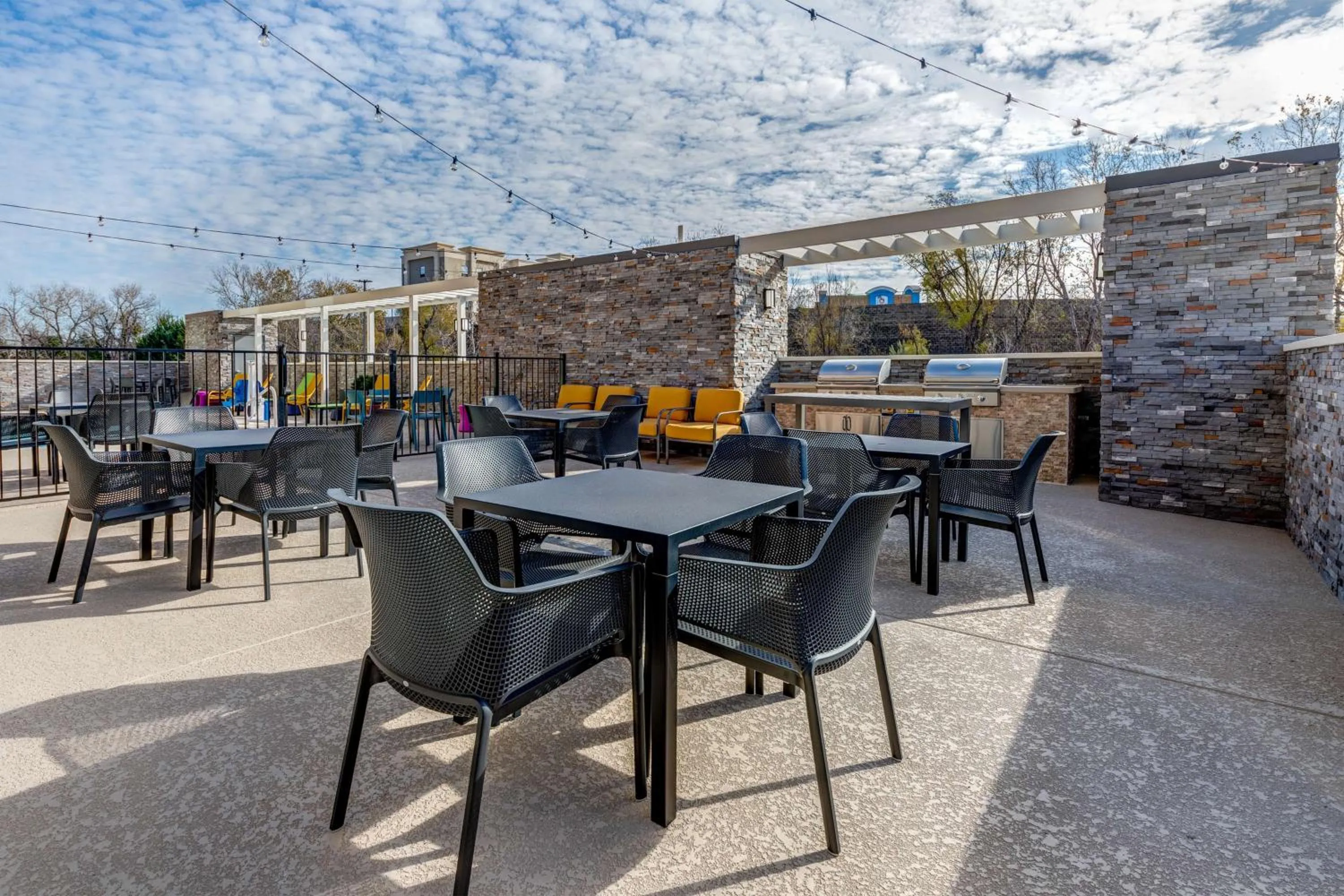 Patio in Home2 Suites By Hilton Dallas I-30 Cockrell Hill