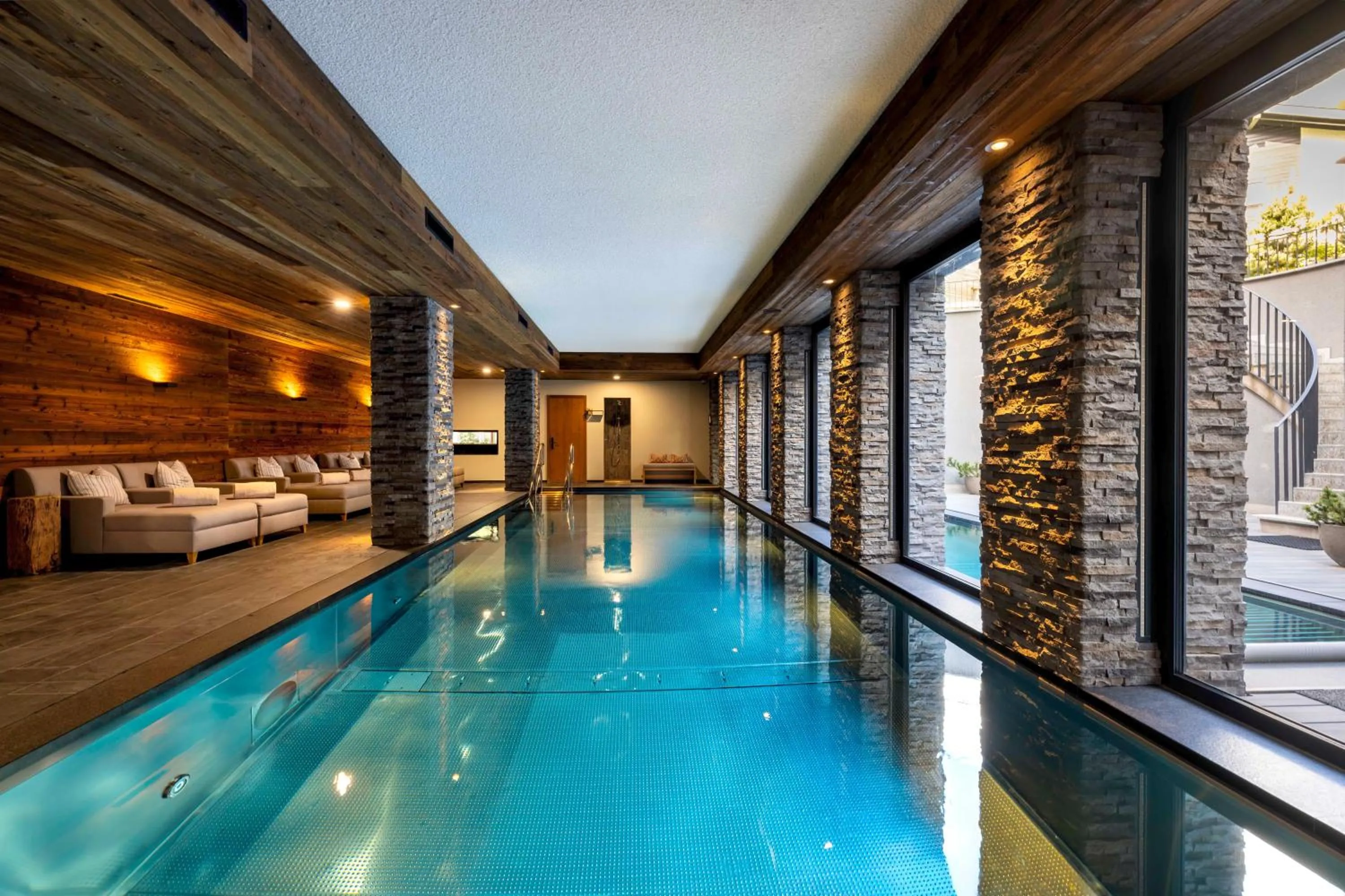 Swimming pool in The Capra Saas-Fee