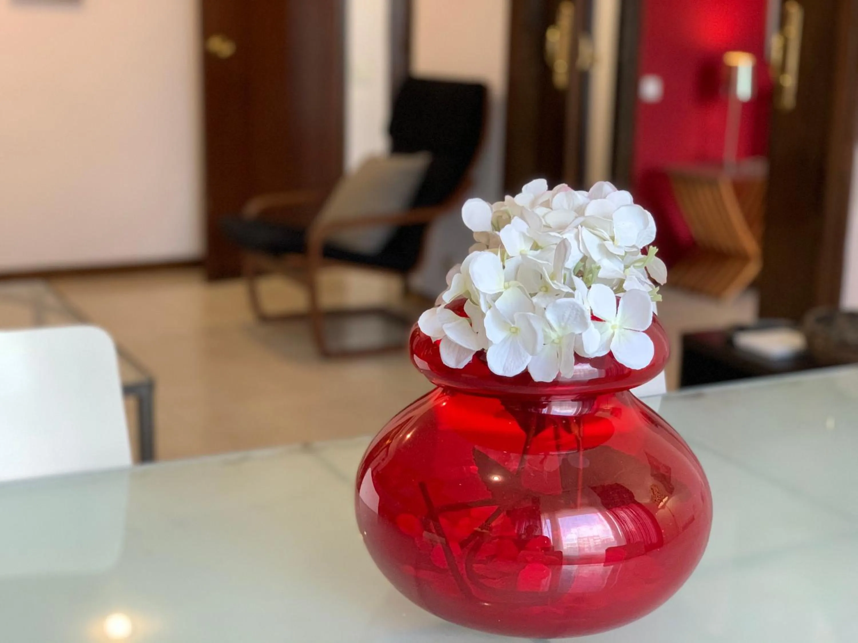 Living room in La Pedrera Residence