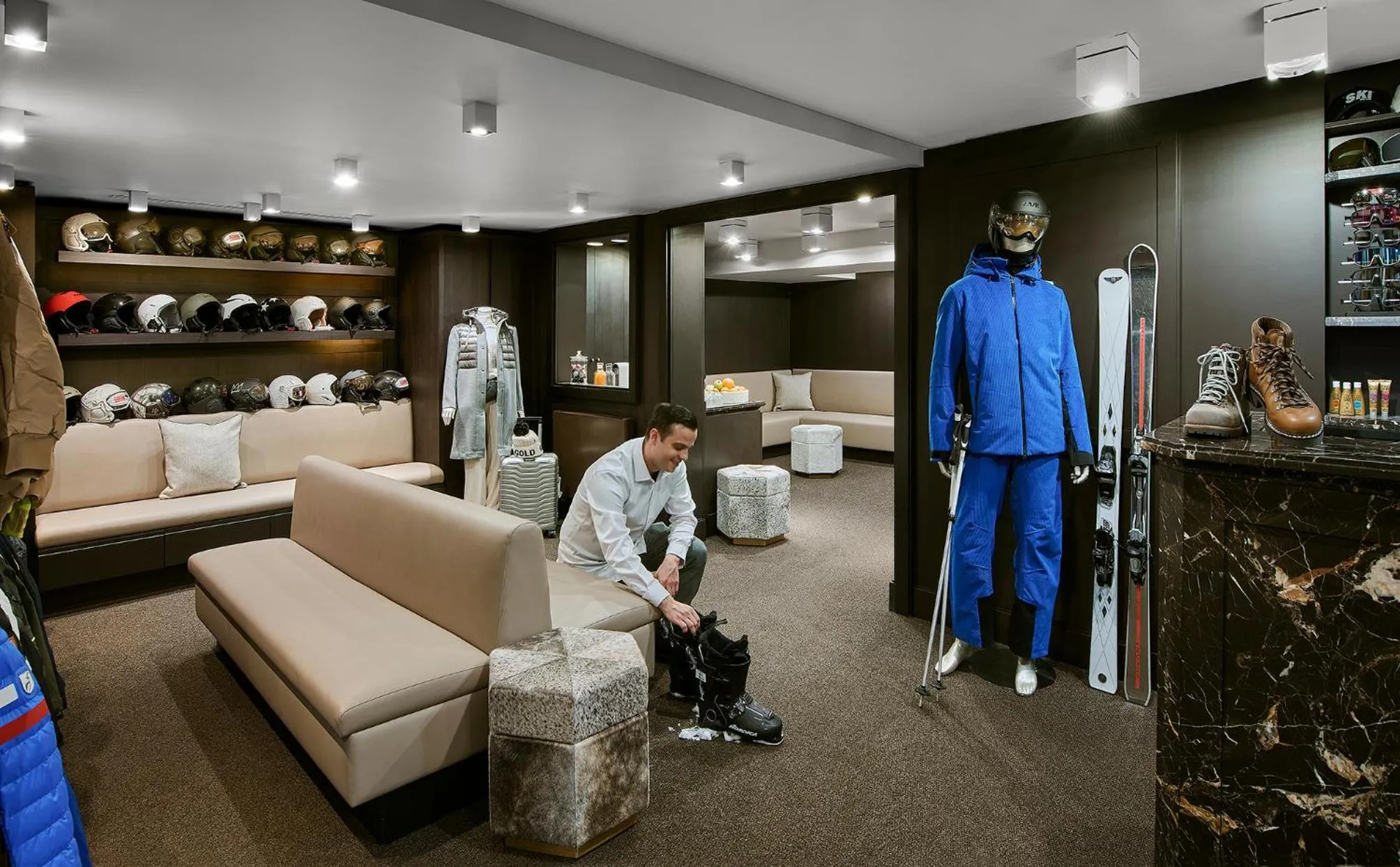 Skiing in Apogée Courchevel, Oetker Hotels