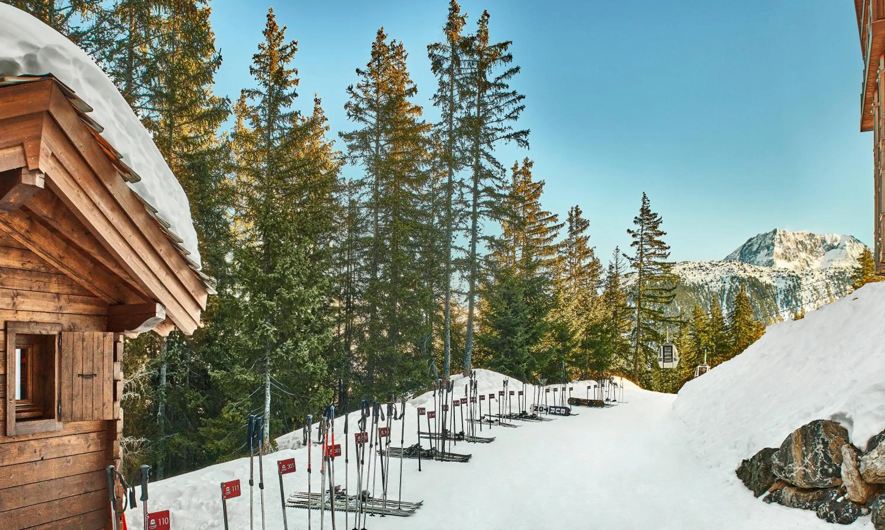 Skiing in Apogée Courchevel, Oetker Hotels