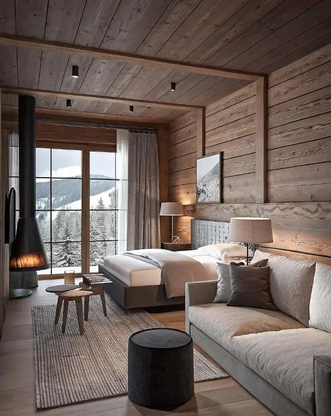 Bed in Mont Chalet Nevada - Hotel & Spa