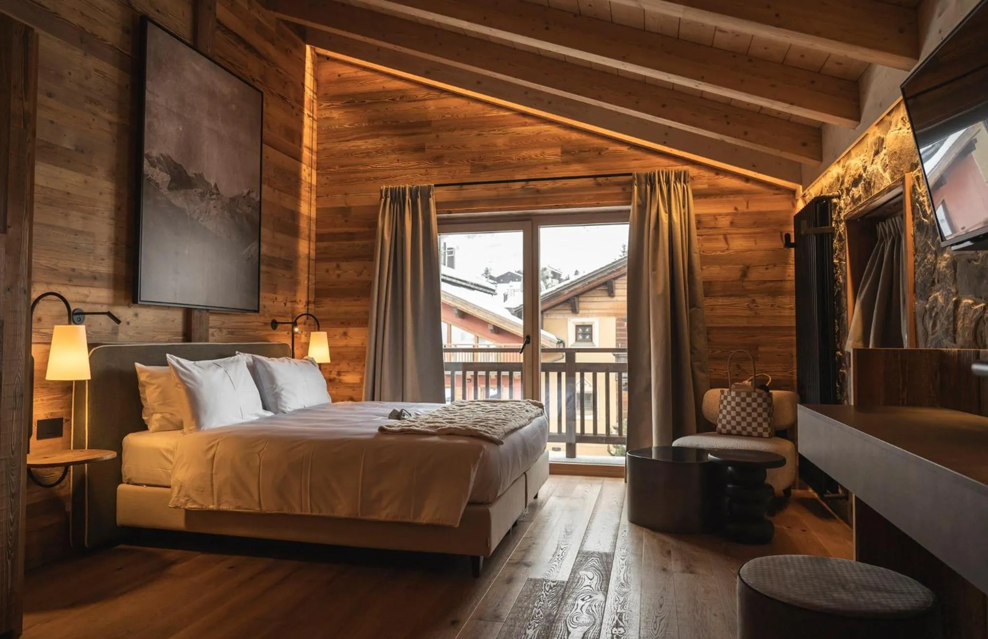 Bed in Mont Chalet Nevada - Hotel & Spa