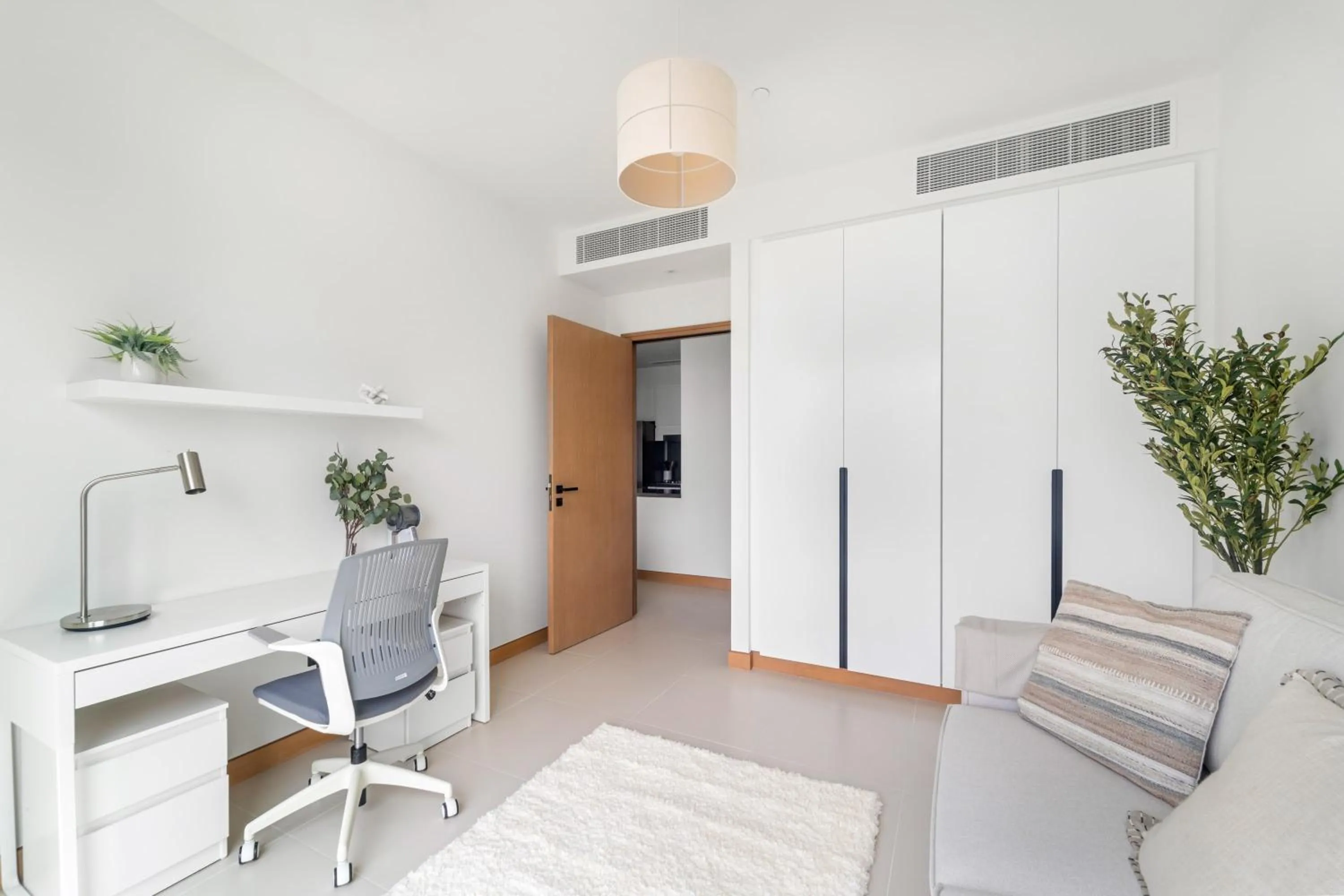 Seating area in Silkhaus Chic 1BDR with 1 Study Room in Dubai Marina