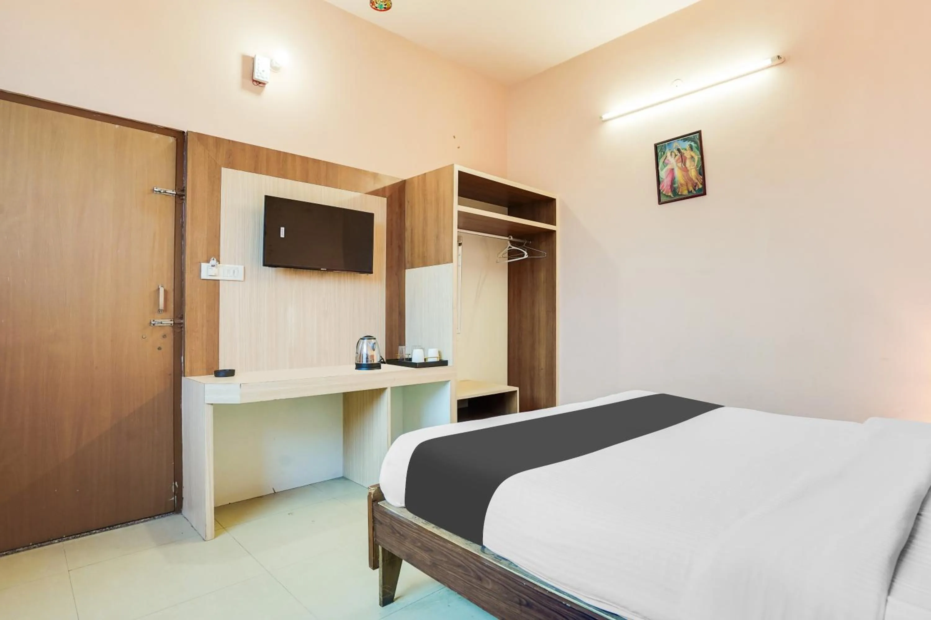 Bedroom in Hotel O JLN Marg Malviya Nagar Formerly Hotel Braj Haveli