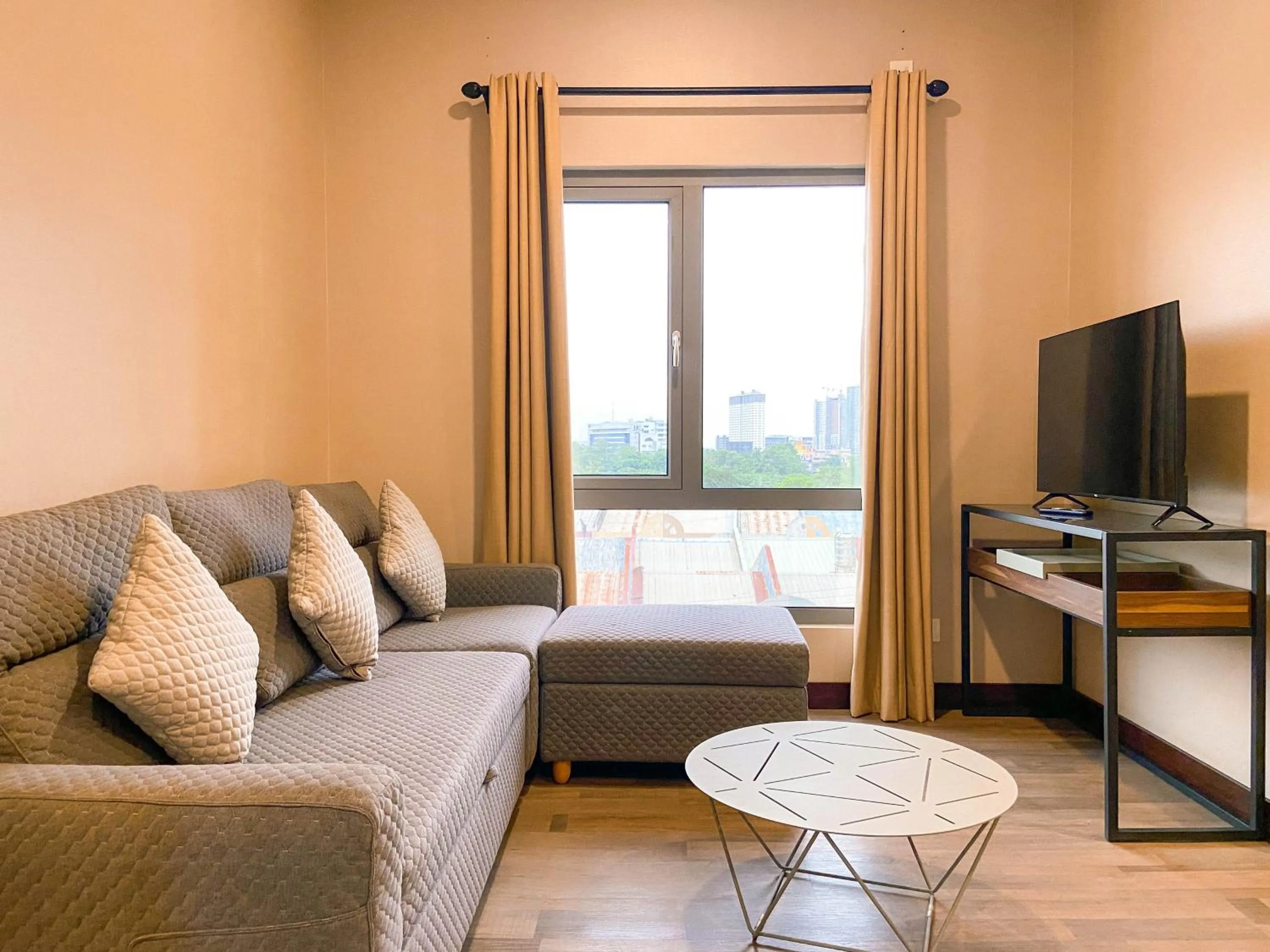 Seating area in Staycity Serviced Apartment