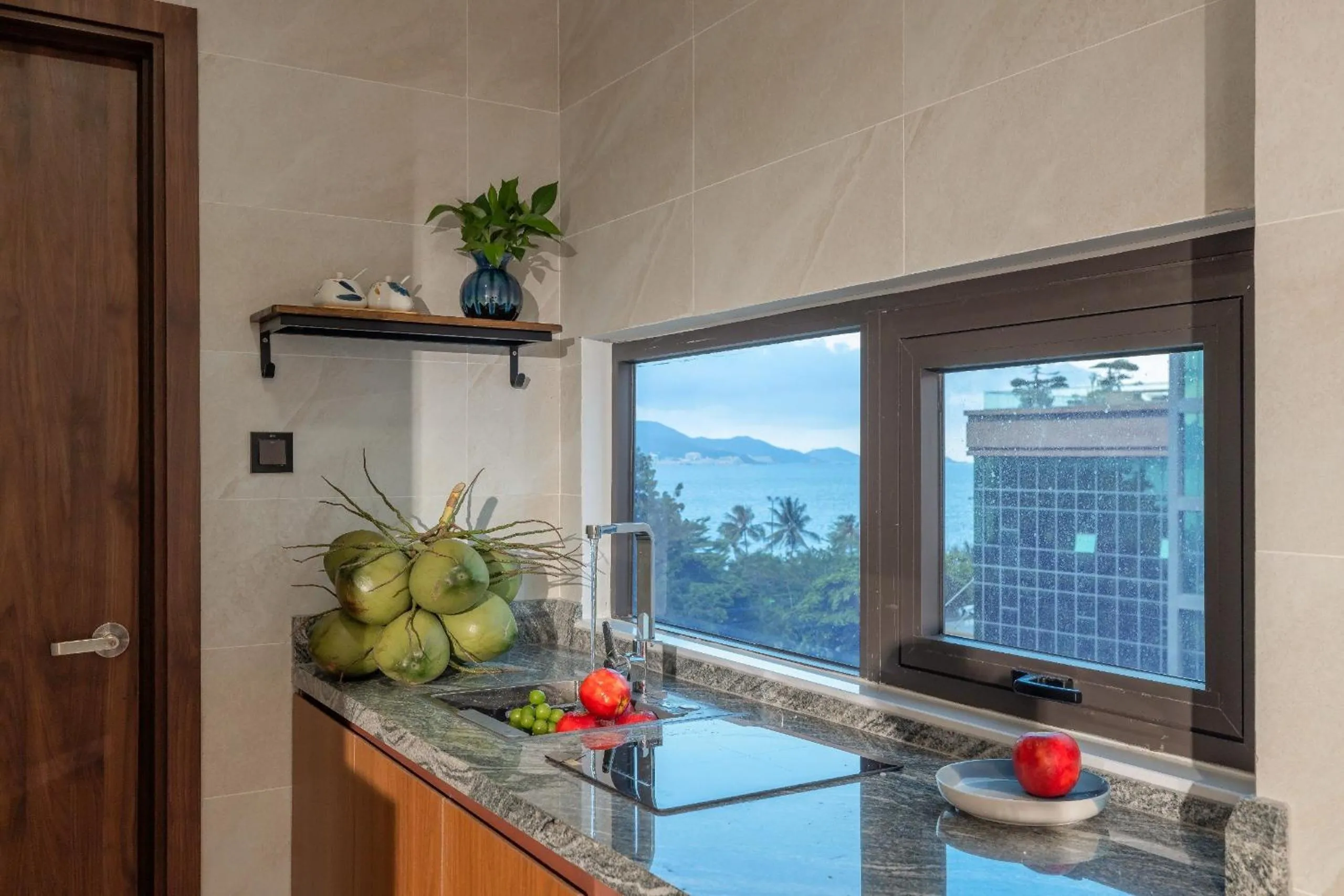 Kitchen or kitchenette in VieLa Apartment Nha Trang