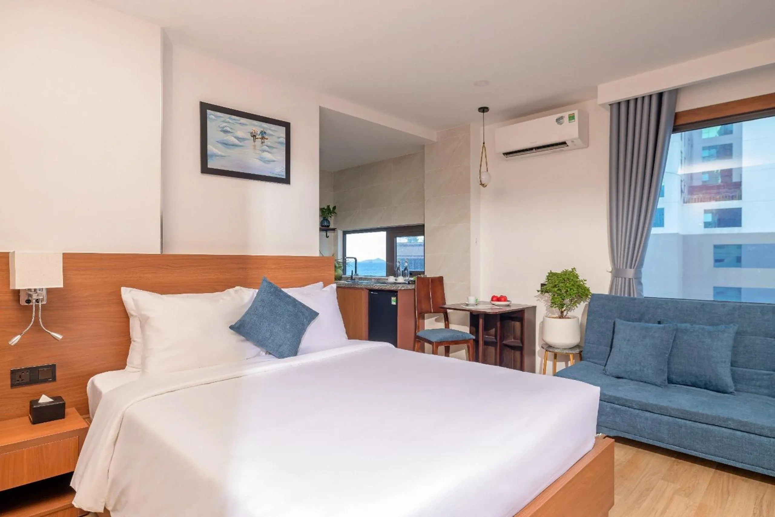 Bed in VieLa Apartment Nha Trang