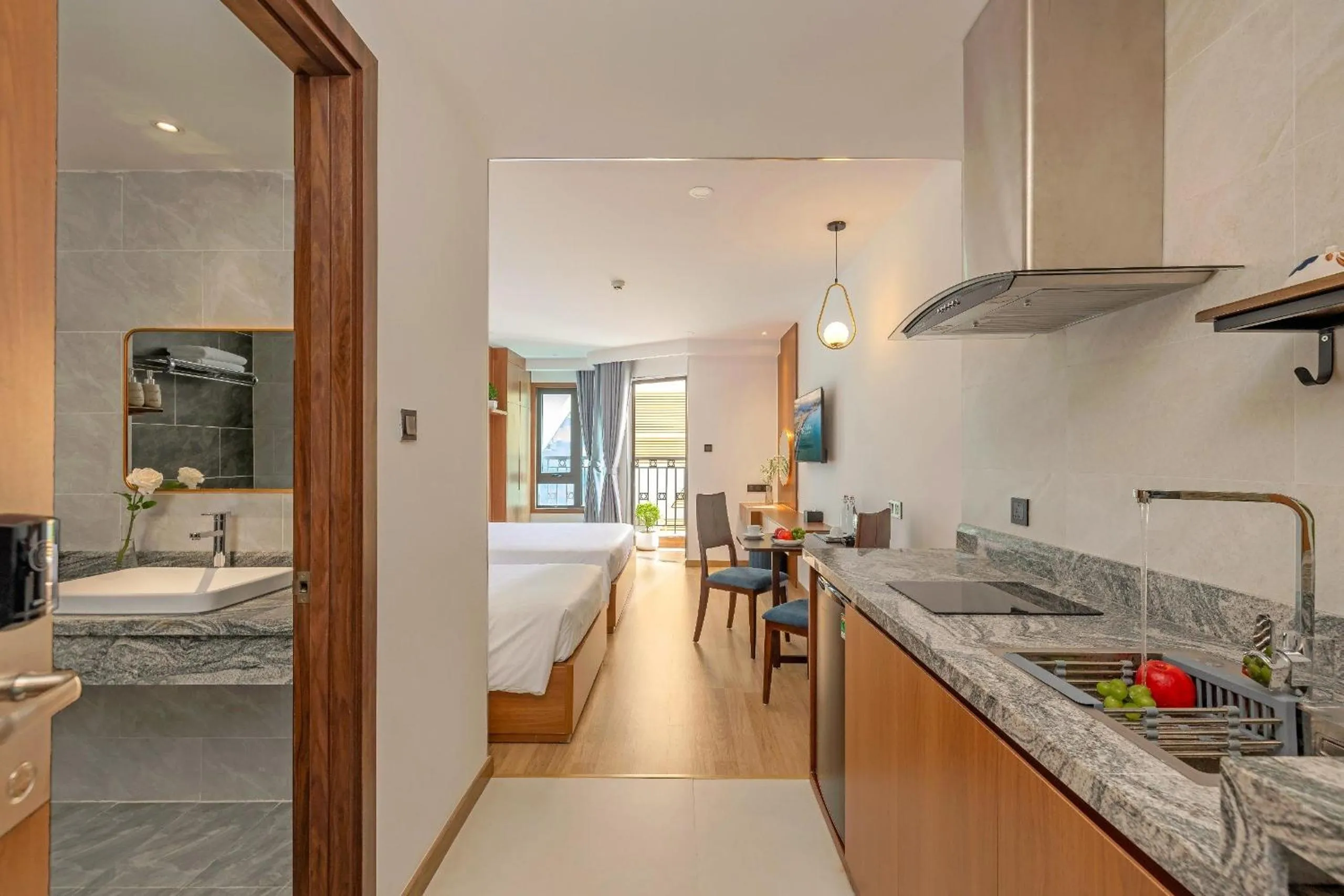 Bed in VieLa Apartment Nha Trang